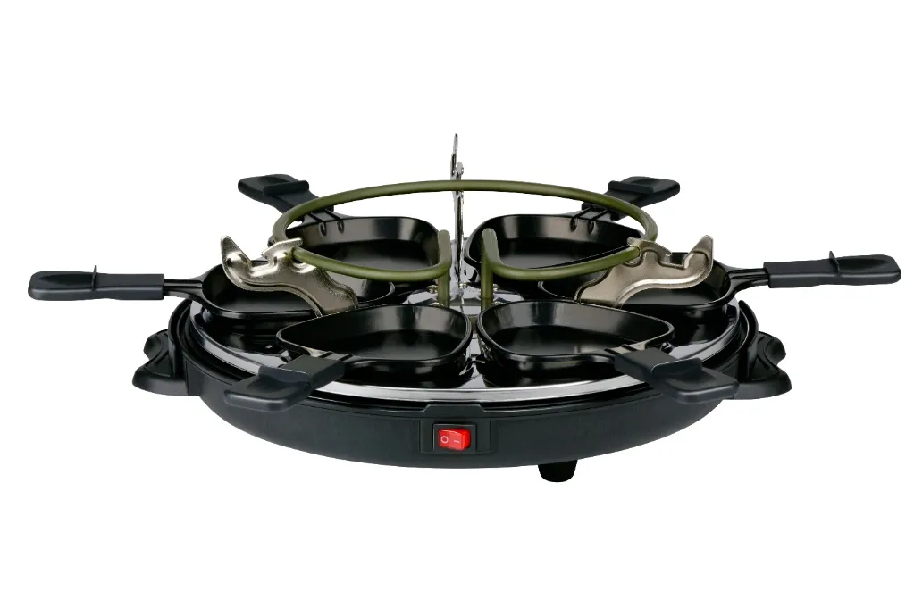 ALPINA Raclettegrill 800W Oval, Schwarz – Bild 2