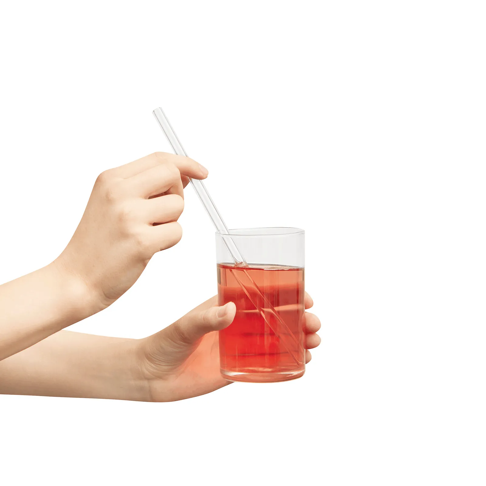 DRINK TOGETHER - Glas-Strohhalm Set transparent, transparent – Bild 4