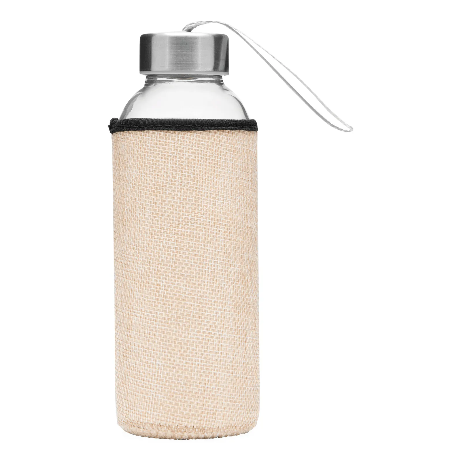 TAKE JUTY - Glas-Trinkflasche, natur – Bild 2