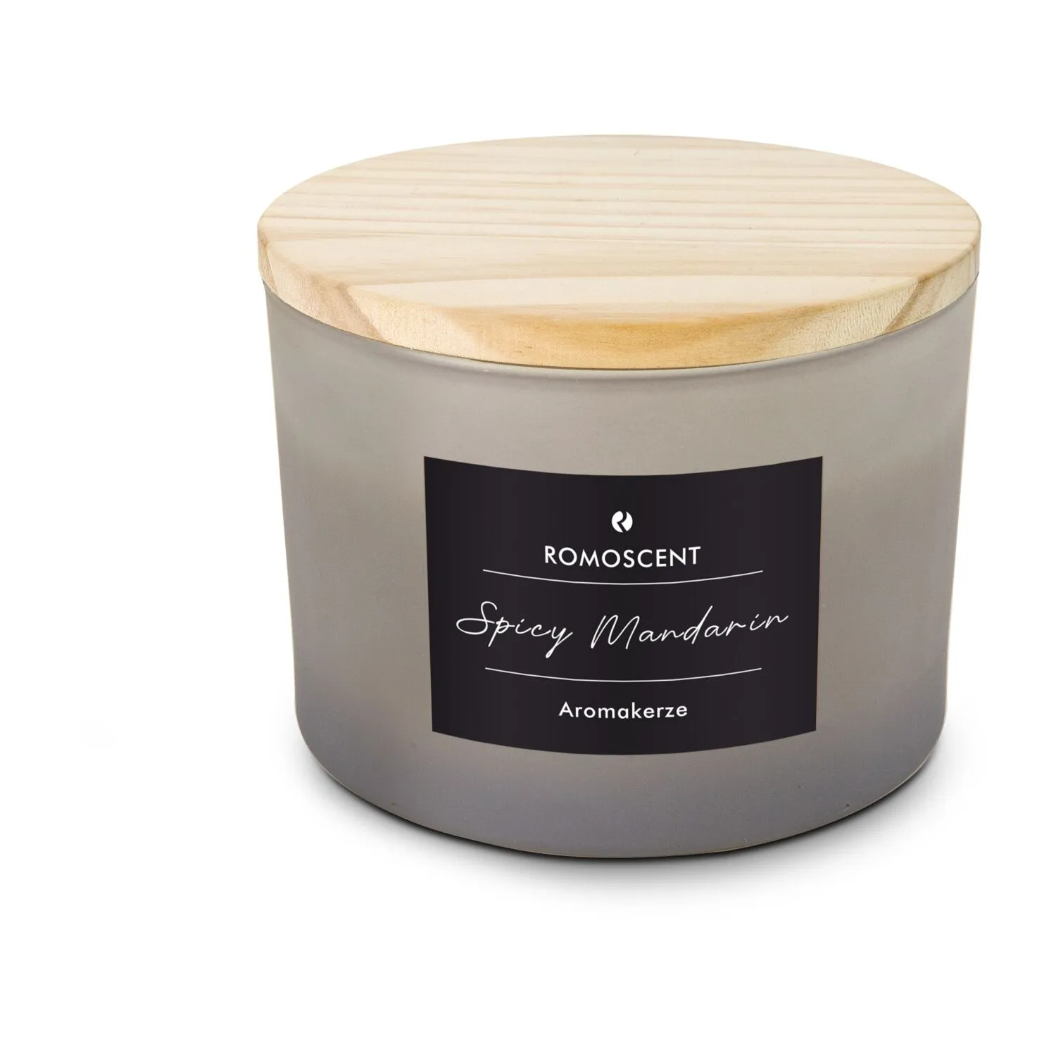 ROMOSCENT® Aromakerze Spicy Mandarin, grau – Bild 7