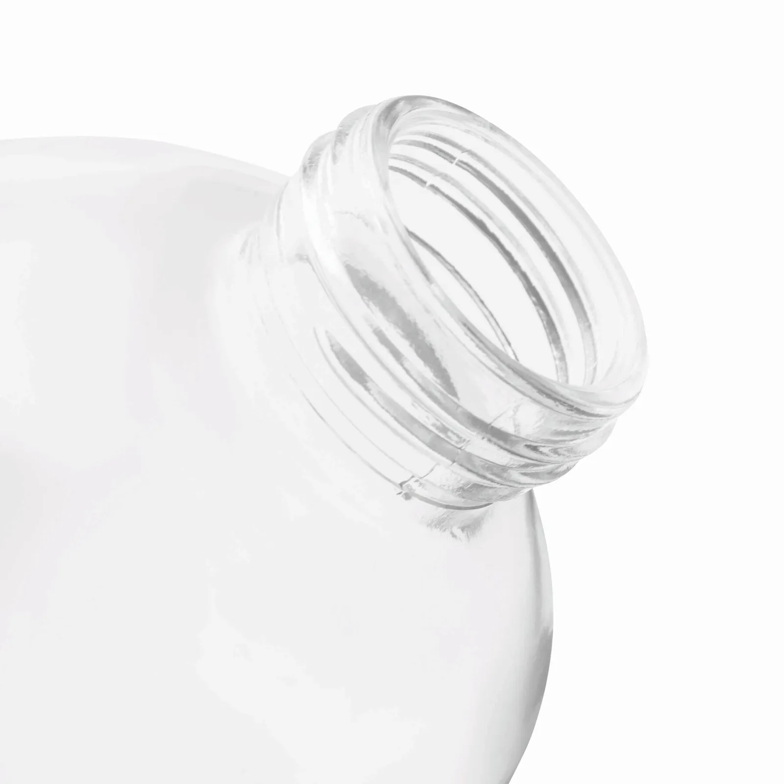 DRINK HEALTHY - Glas-Trinkflasche schwarz, transparent, schwarz, transparent – Bild 5