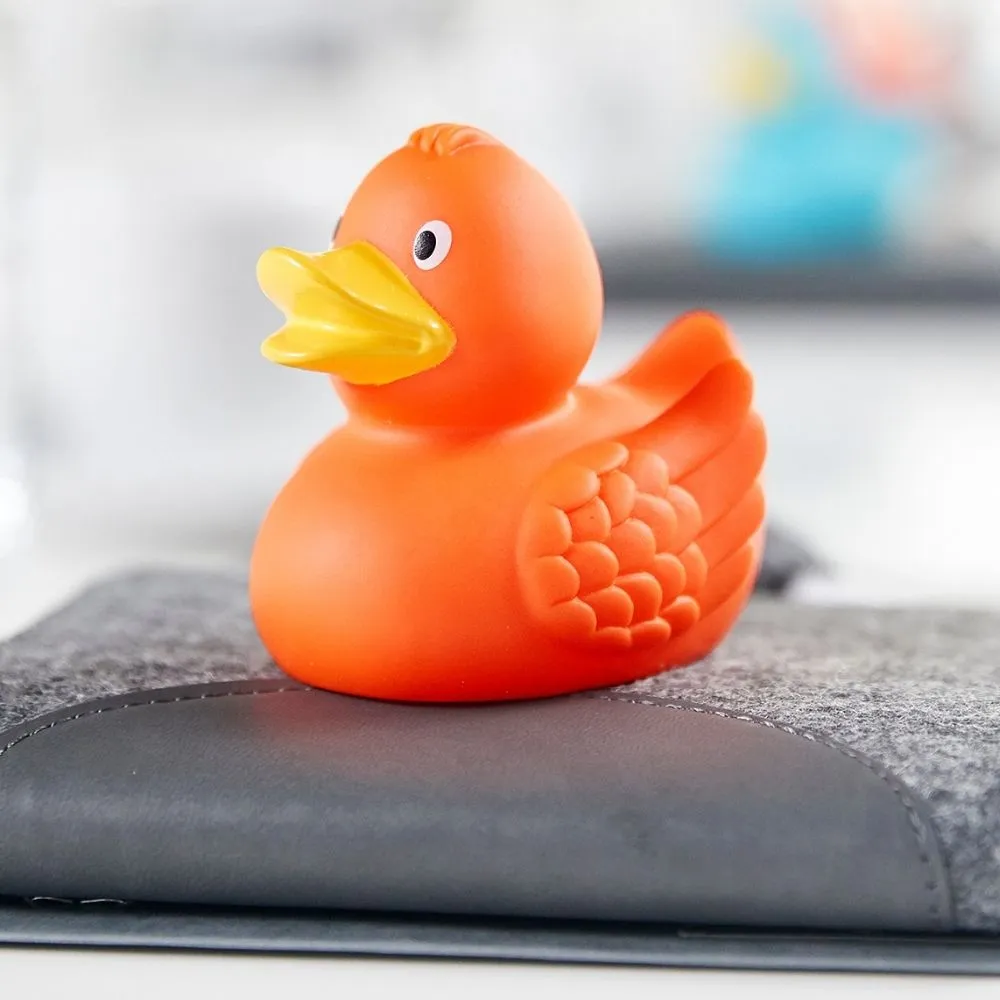 Quietsche-Ente 5,5–9,5 cm, orange – Bild 5