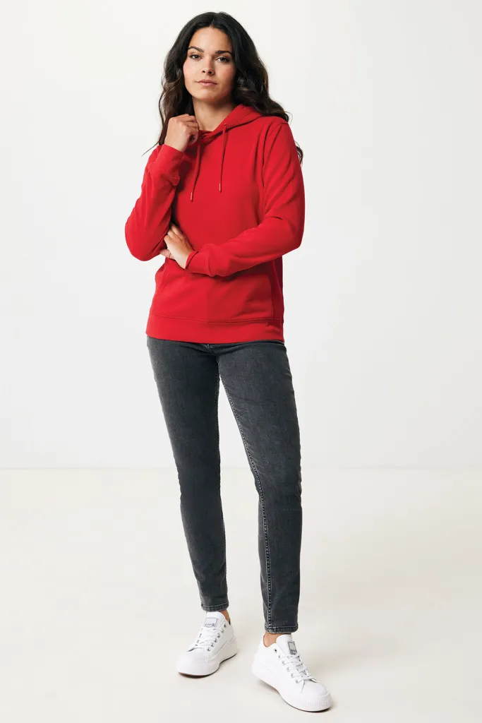 IQONIQ Rila Lightweight Hoodie aus recycelter Baumwolle, rot – Bild 5