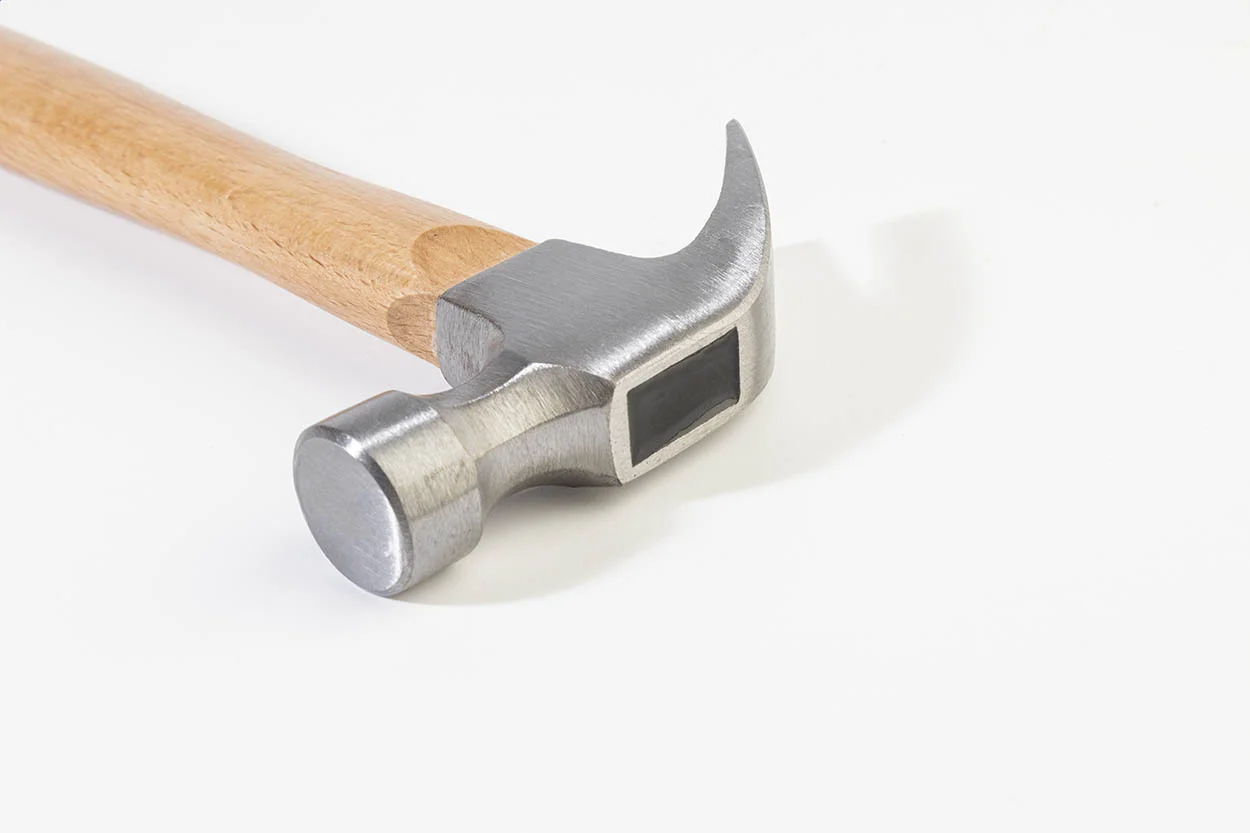 Klauenhammer Strike mit Holzstiel, natur, silber – Bild 3
