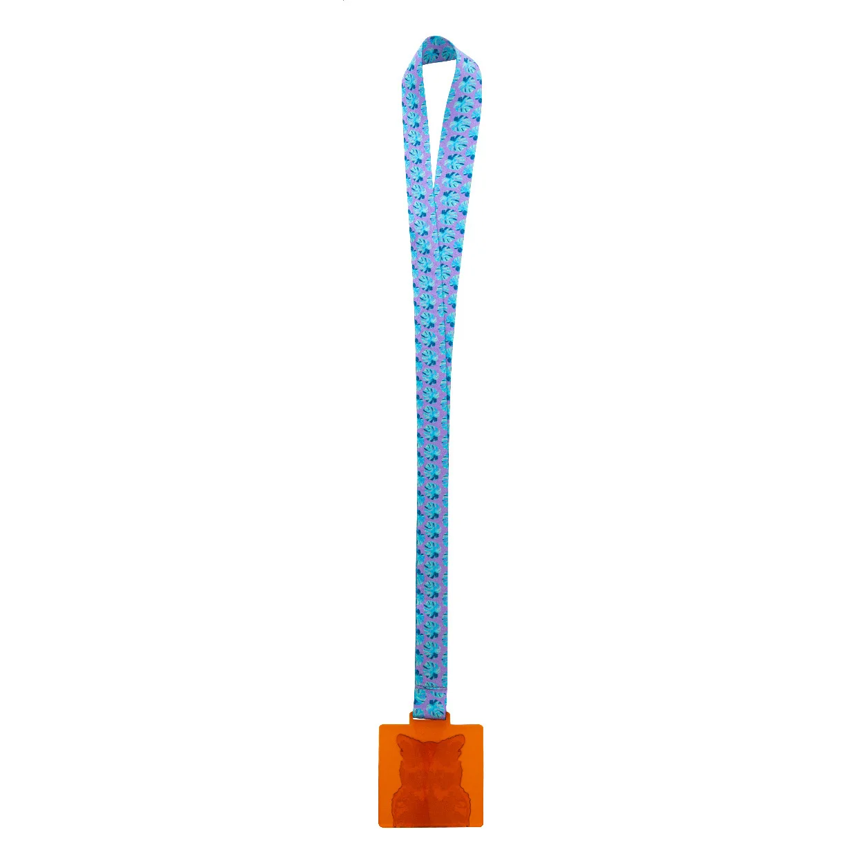 Individuelle Medaille Subdal Colour Square, orange/transparent – Bild 3