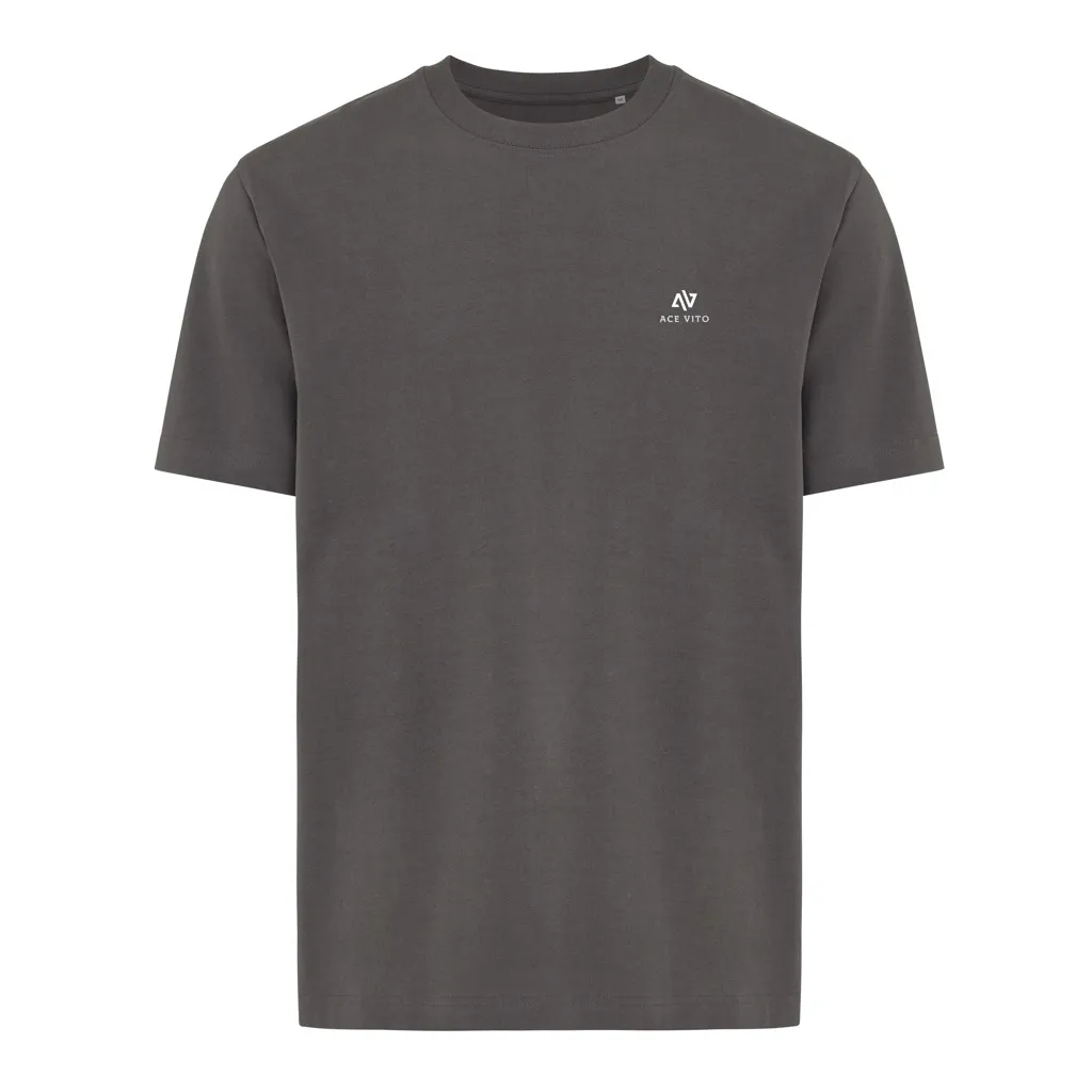 IQONIQ Nikko Heavyweight T-Shirt aus recycelter Baumwolle, anthrazit – Bild 3