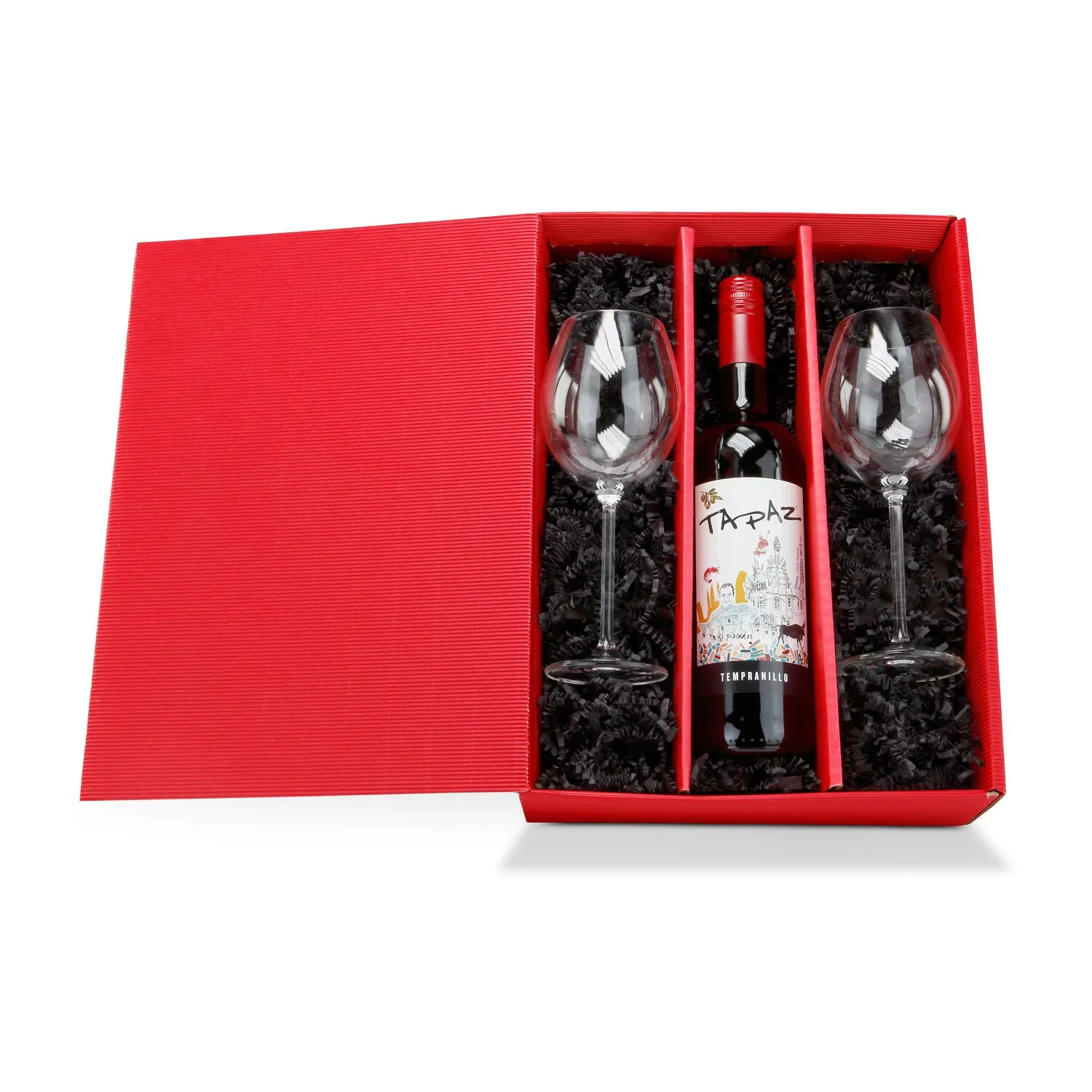 Geschenkset / Präsenteset: Rotwein für Zwei, rot – Bild 2