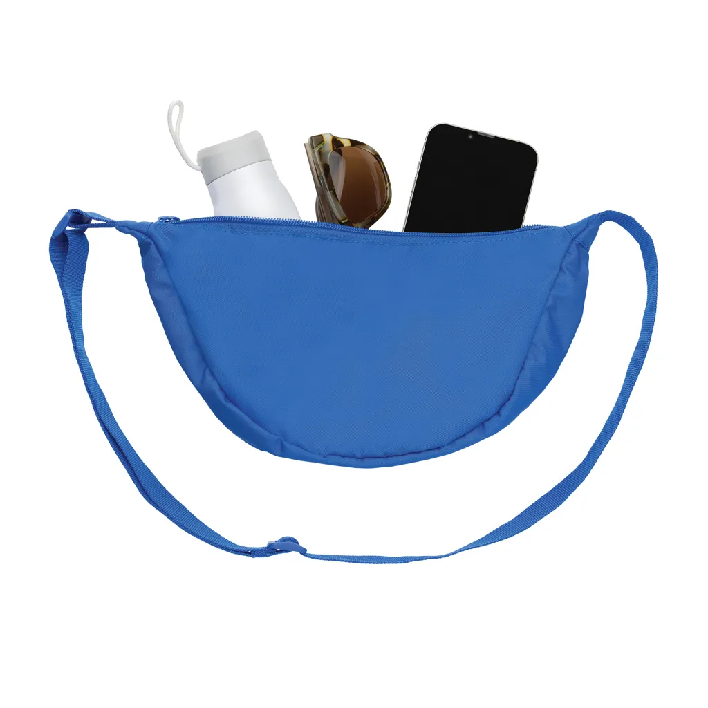 Crescent AWARE™ RPET Half-Moon Sling Tasche, Königsblau – Bild 3