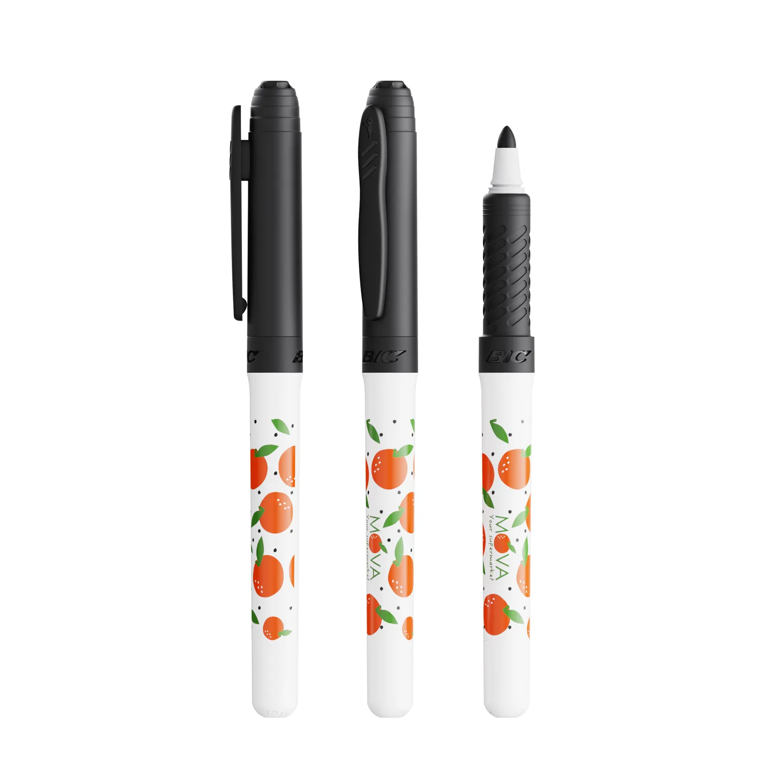 BIC® Velleda® White Board Marker Grip, Weiß/Schwarz – Bild 2