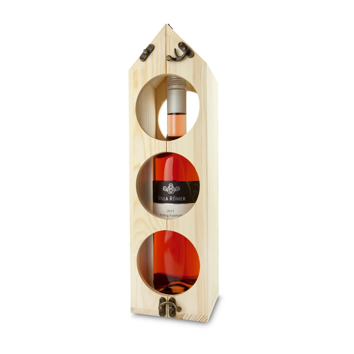 RACKPACK - Original, 2in1 Weinverpackung und Weinregal (ohne Wein), braun – Bild 2