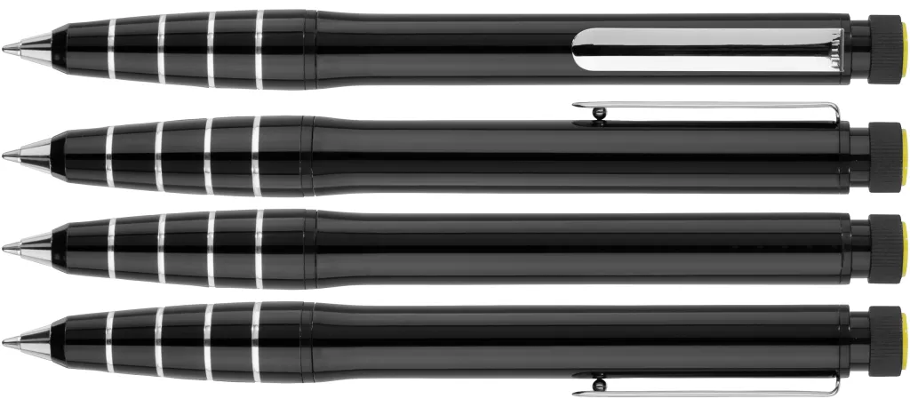 2in1 Drehkugelschreiber schwarz, schwarz – Bild 2