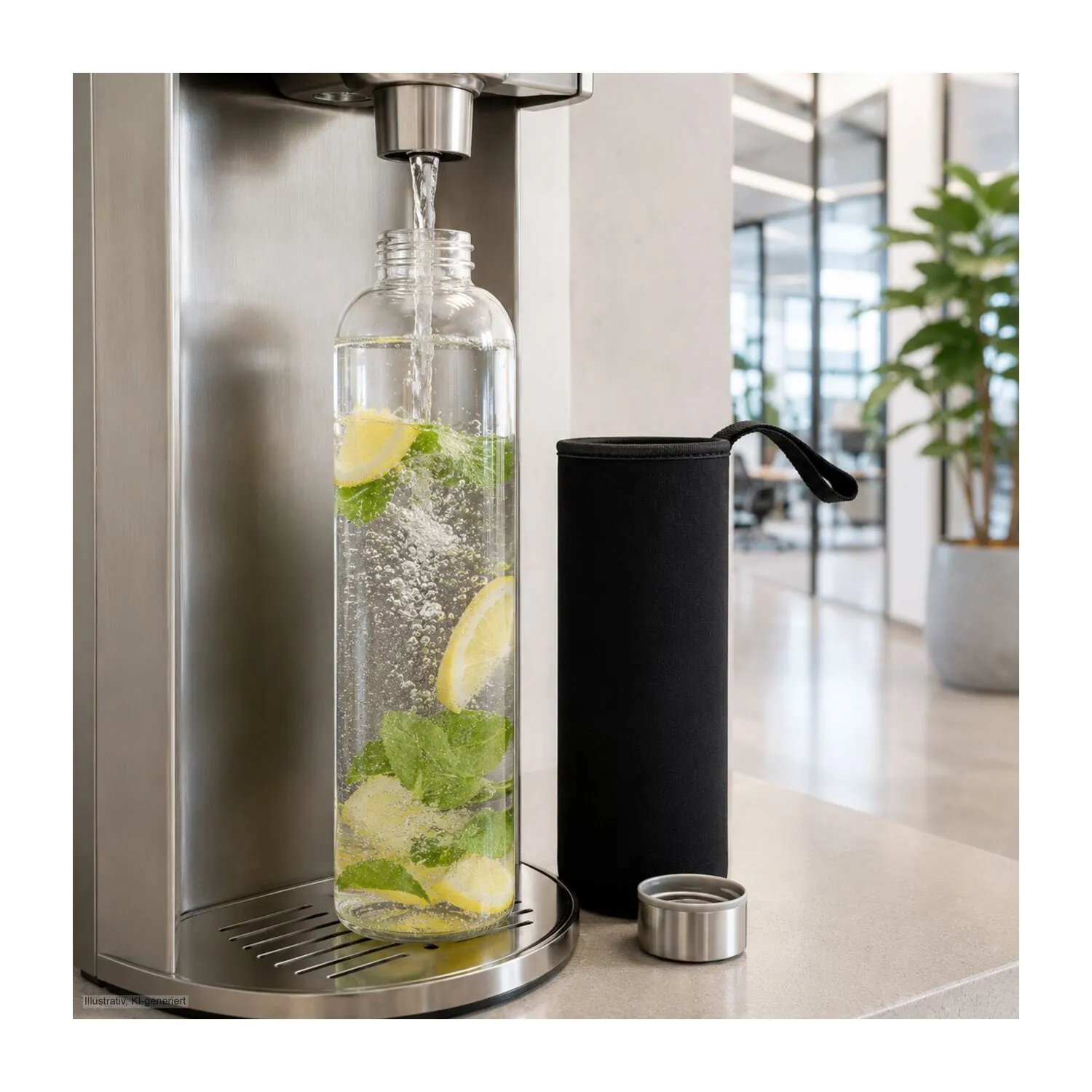 ROMINOX® Glaskaraffe // Pura 1.000 ml, auch für Kohlensäure geeignet, transparent – Bild 16
