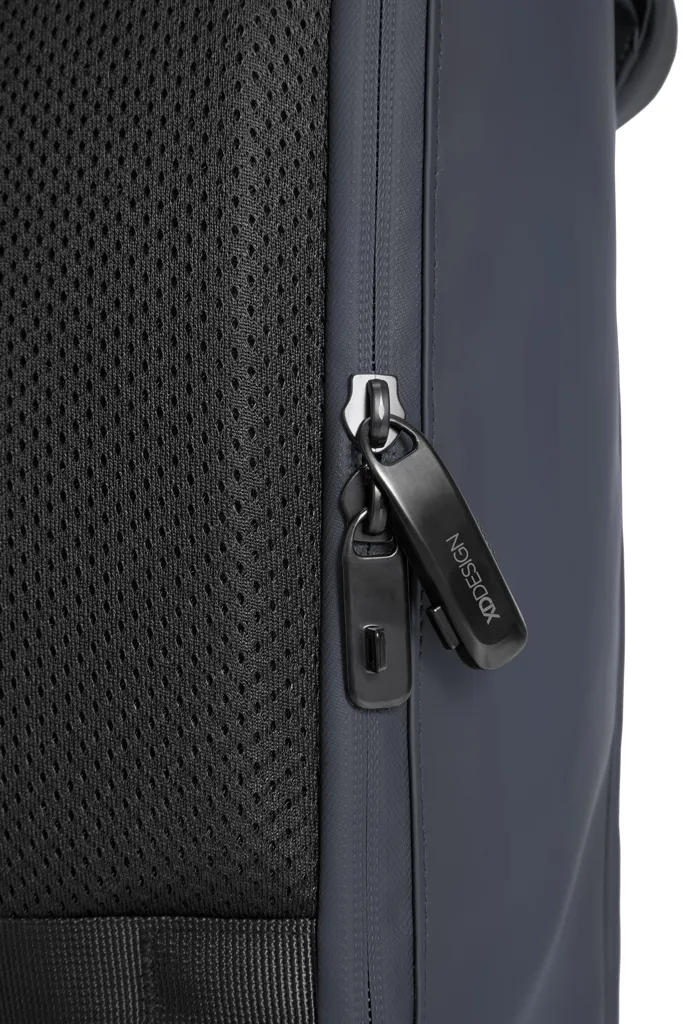 Urban wasserabweisender Flap-Top Rucksack, navy blau – Bild 19