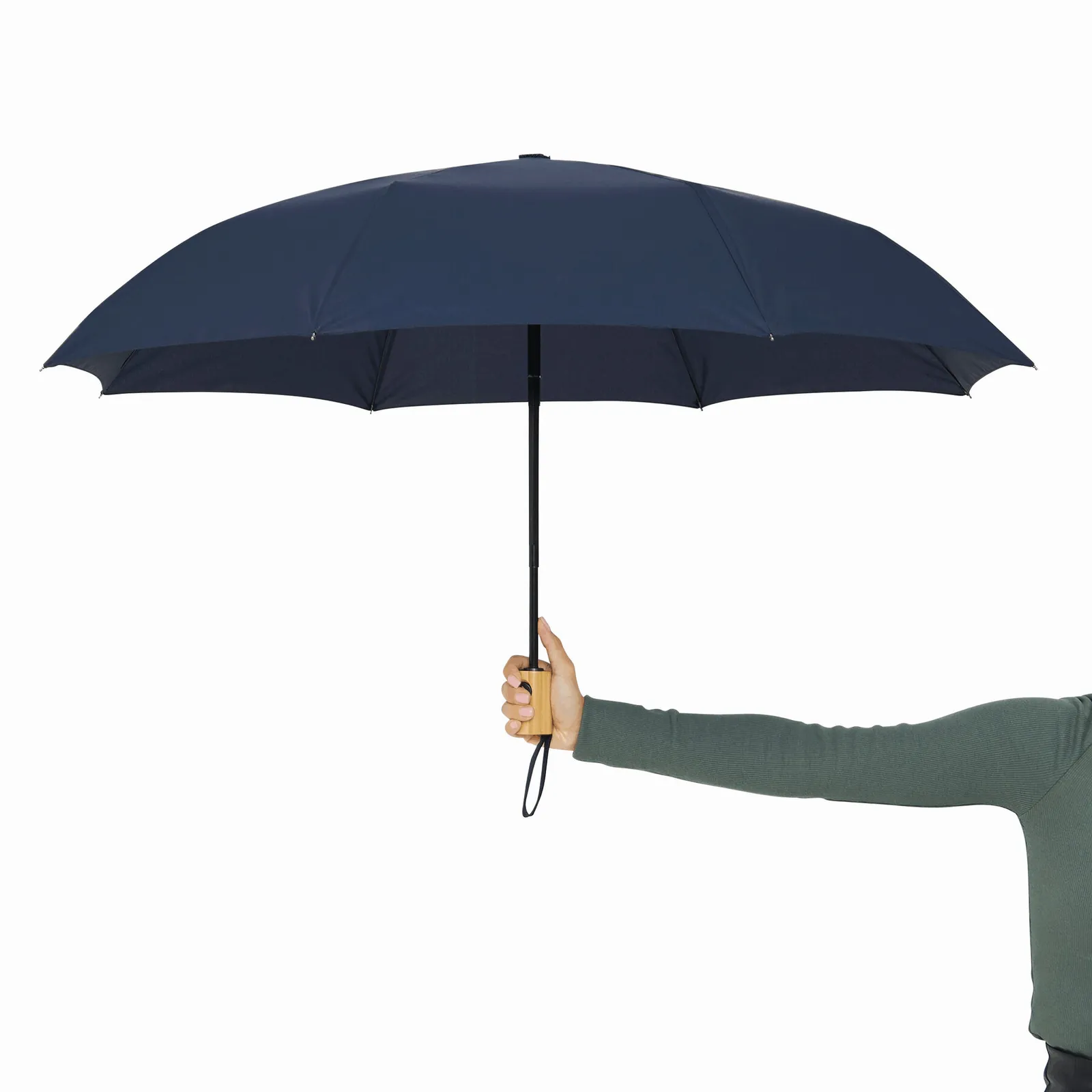 CALYPSO - Vollautomatischer Windproof-Taschenschirm, marineblau – Bild 8