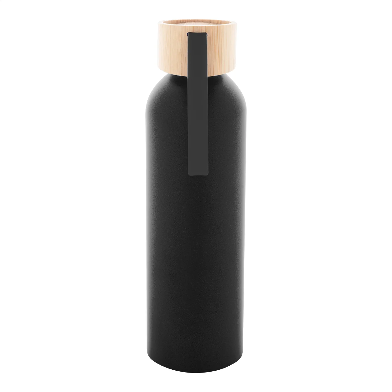 Flasche Ralusip Plus aus recyceltem Aluminium, schwarz – Bild 3