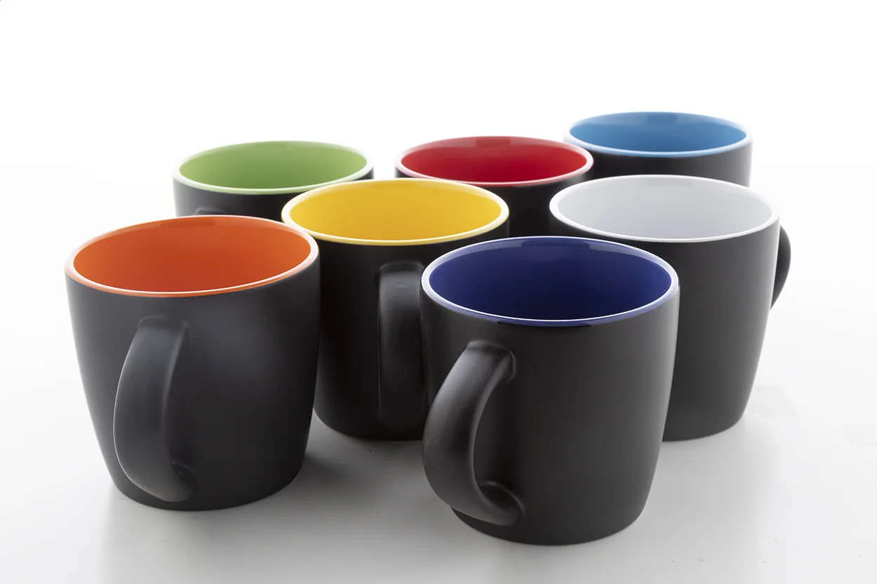 Tasse Matara Nera, gelb, schwarz – Bild 4