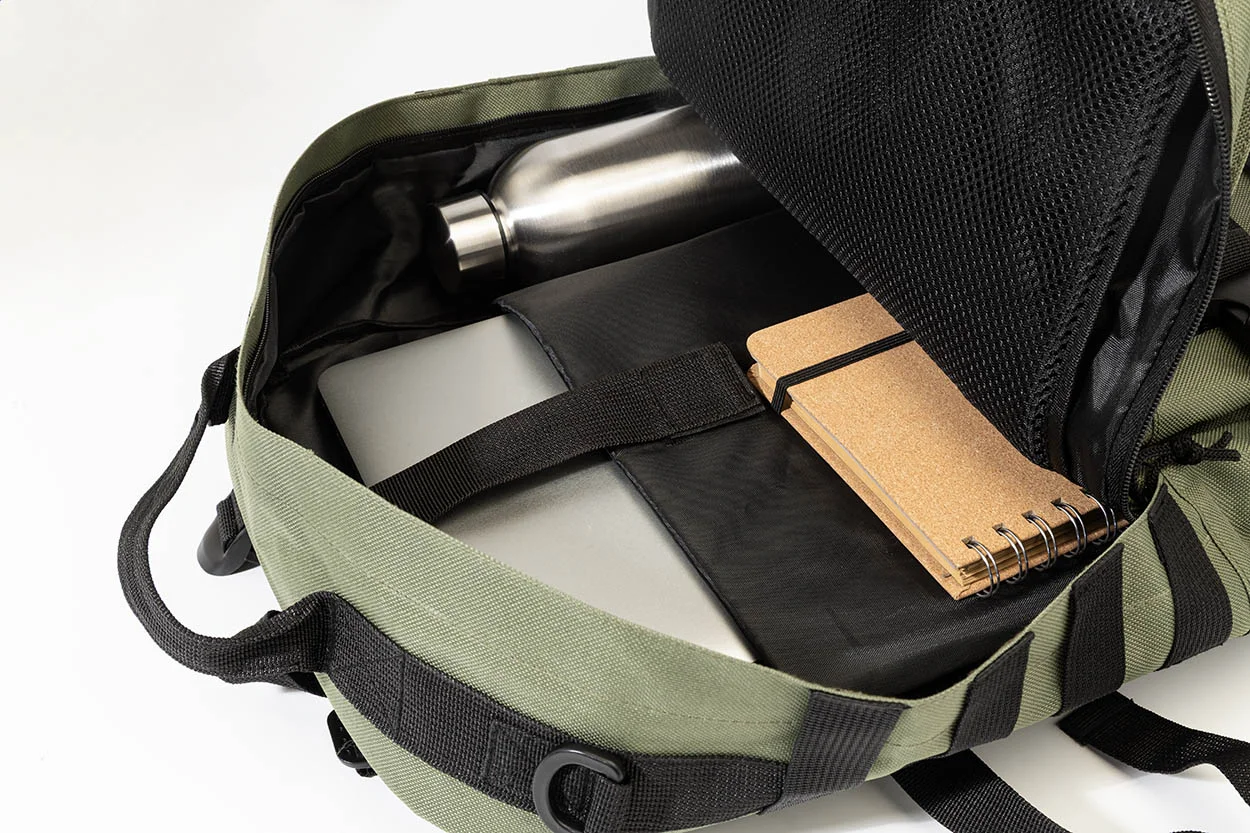 Outdoor-Rucksack Tactbak aus RPET, grün – Bild 2