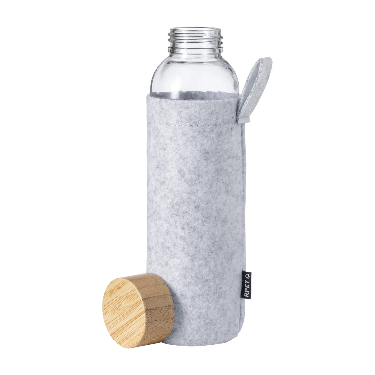 Glas-Trinkflasche Tokol, dunkelgrau – Bild 2