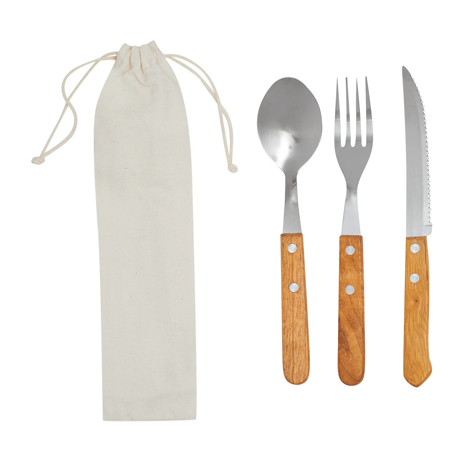 MECOZI TRIP - Besteckset braun, silber, braun, silber – Bild 2