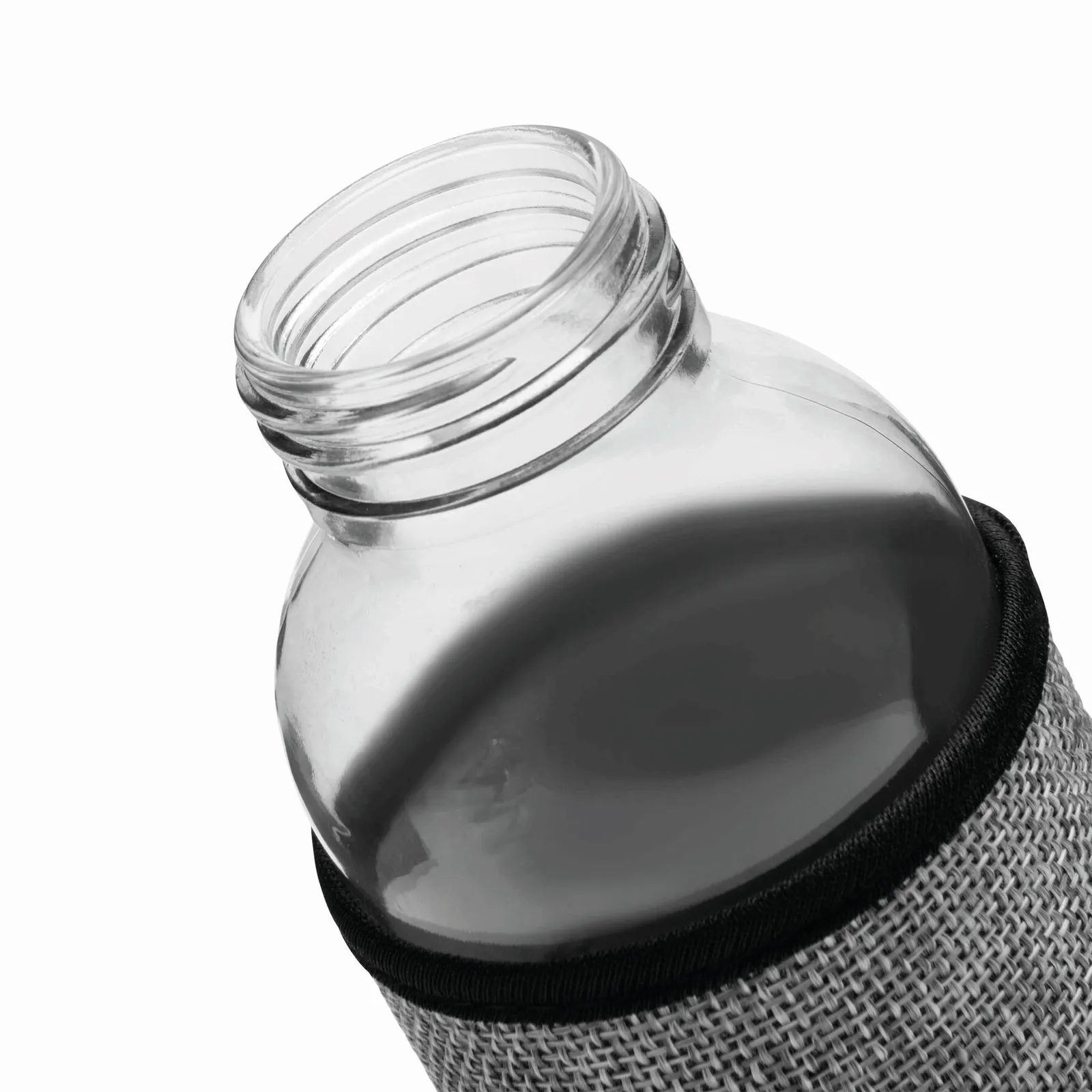 TAKE JUTY - Glas-Trinkflasche, grau – Bild 3