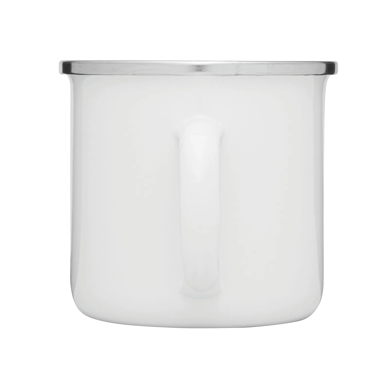 VINTAGE CUP - Emaille-Trinkbecher, weiß – Bild 4