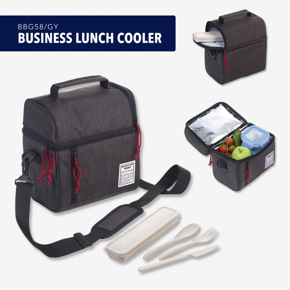 Isoliertasche BUSINESS LUNCH COOLER, anthrazit/schwarz – Bild 9