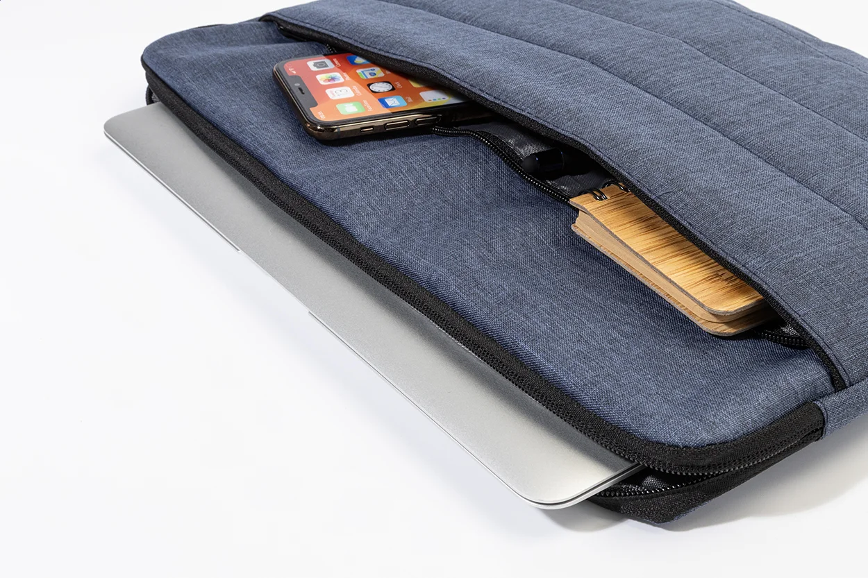 RPET Laptoptasche Laddex, dunkelblau – Bild 5