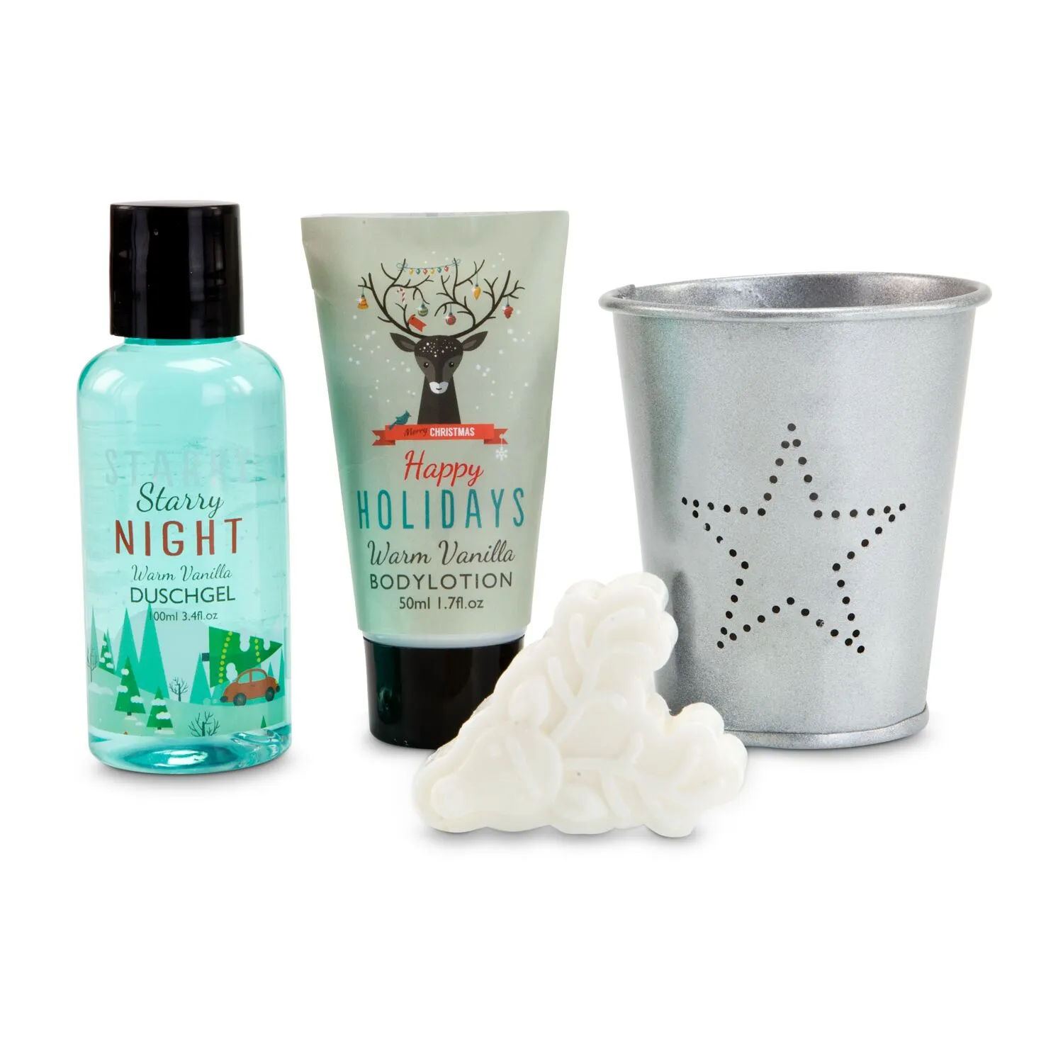 Wellness-Geschenkset: Happy Holidays, silber – Bild 3