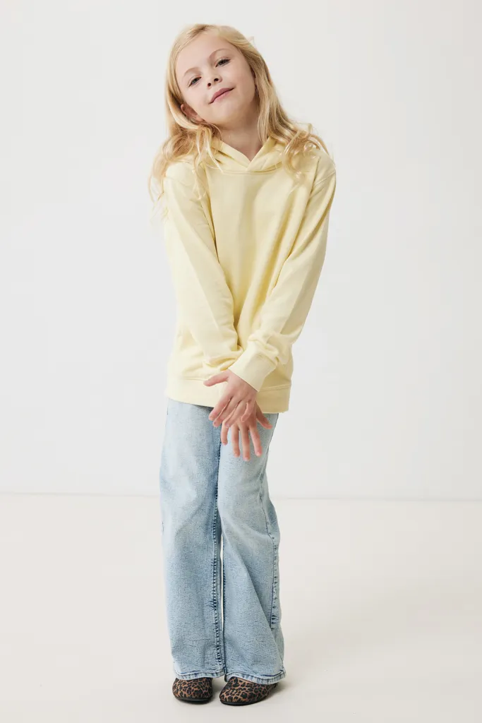 IQONIQ Yengo KidsHoodie mit Seitentaschen aus rec. Baumwolle, cream yellow – Bild 5