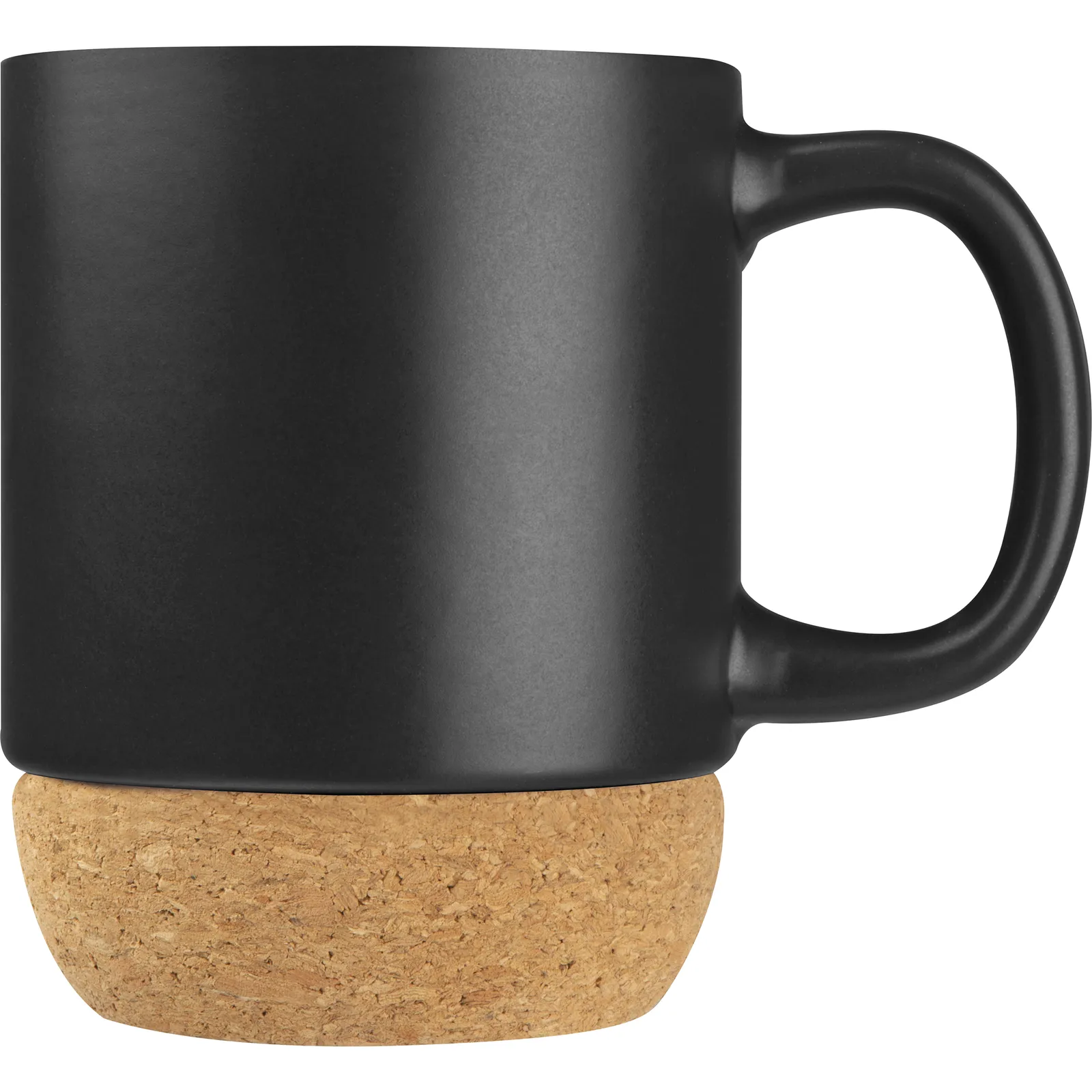 Keramiktasse mit Korkbasis Gistel, schwarz – Bild 2