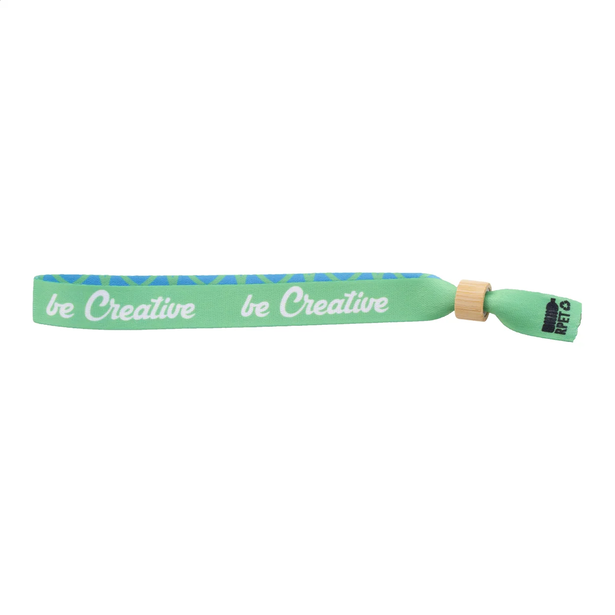 Individuelles RPET Festival-Armband SuboWrist Eco, natur – Bild 7