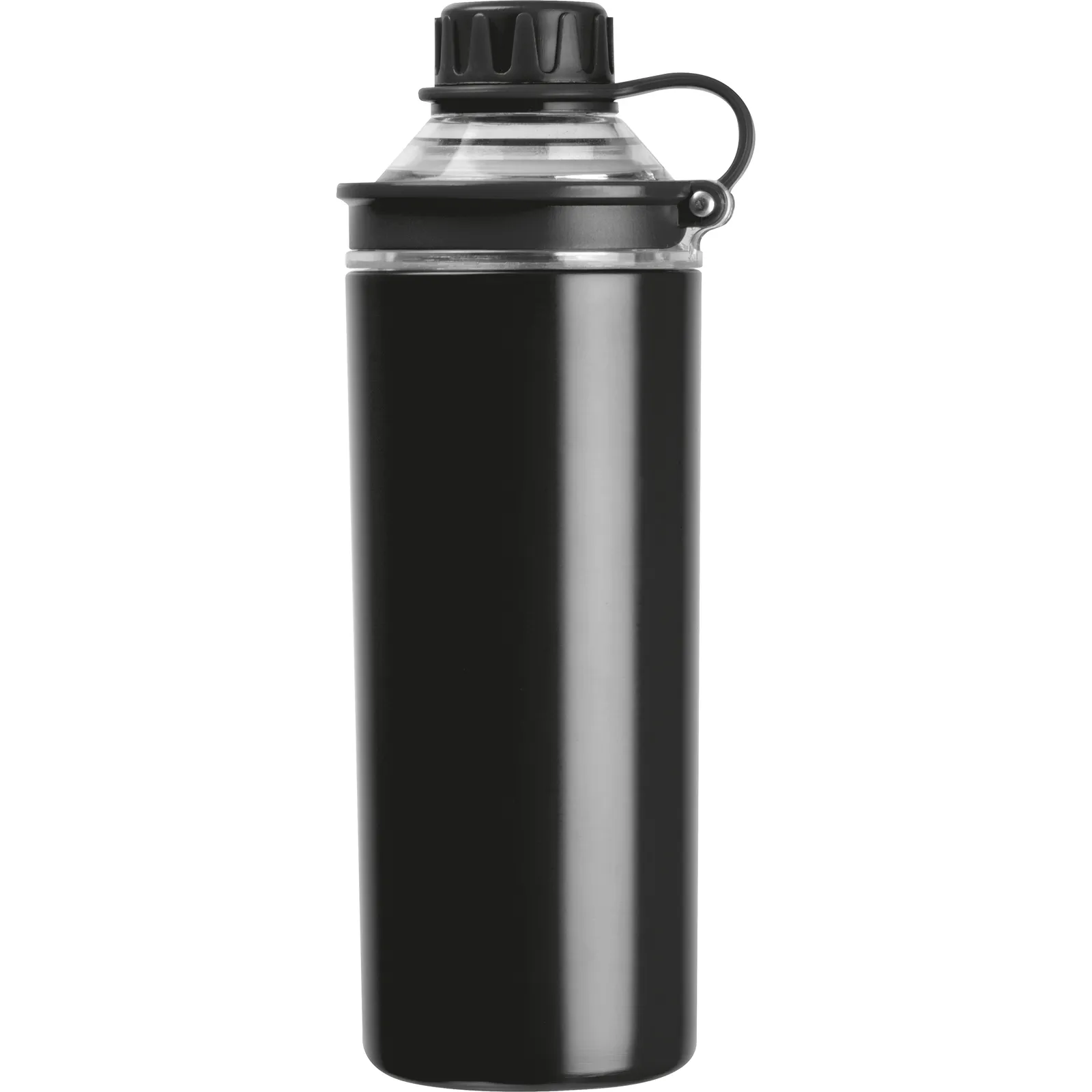 Doppelwandige Edelstahlflasche Monza, schwarz – Bild 3