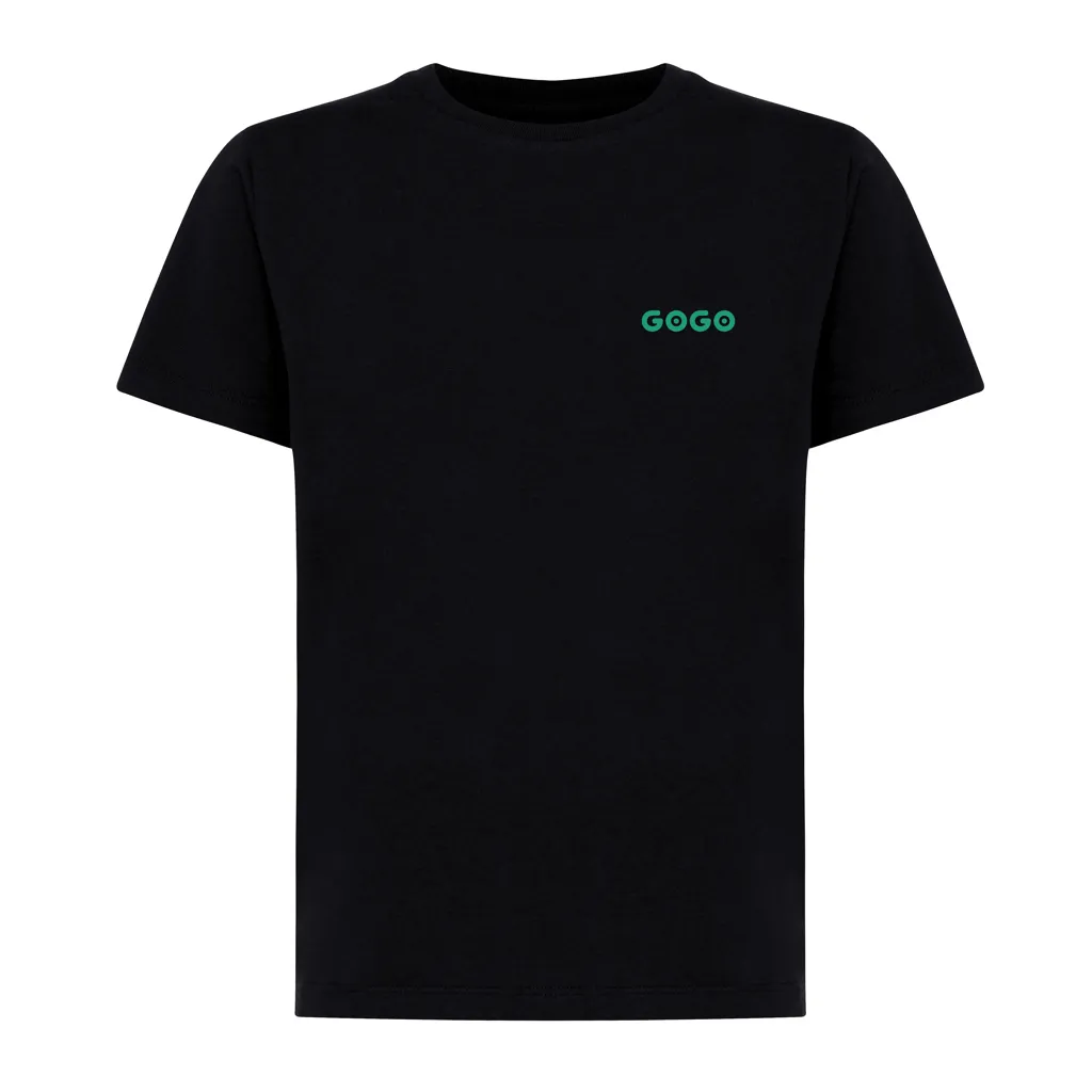 IQONIQ Koli Kids T-Shirt aus recycelter Baumwolle, schwarz – Bild 3