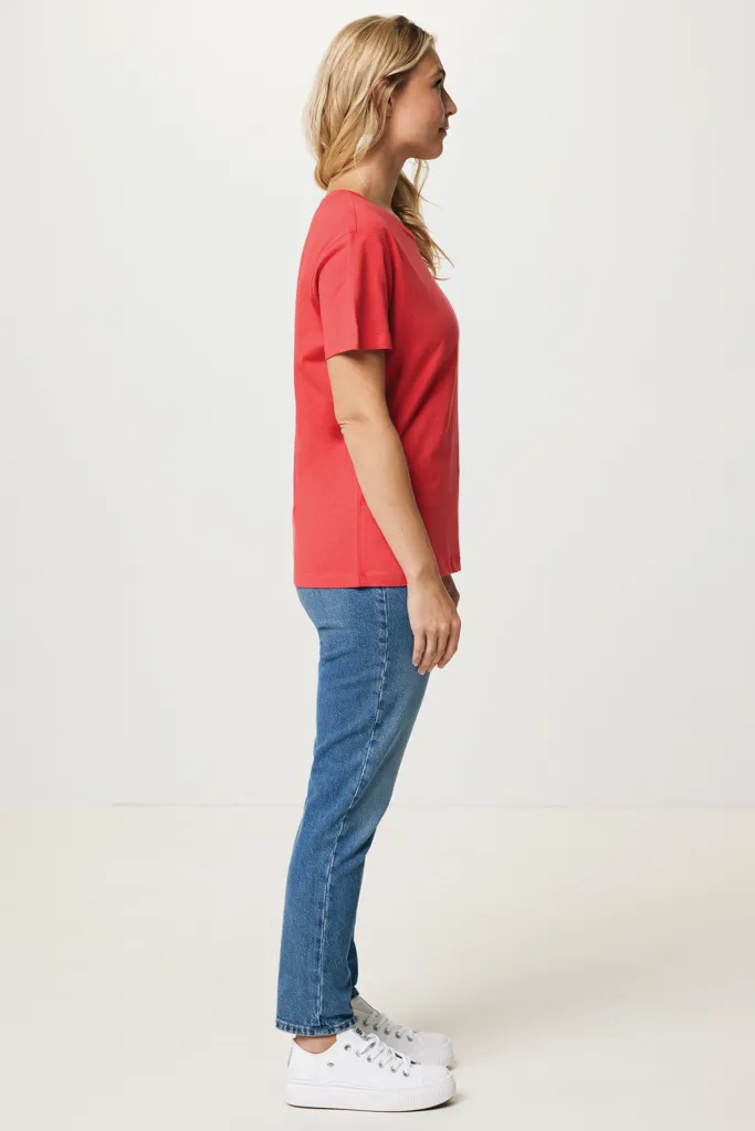 IQONIQ Yala Damen T-Shirt aus recycelter Baumwolle, luscious red – Bild 8