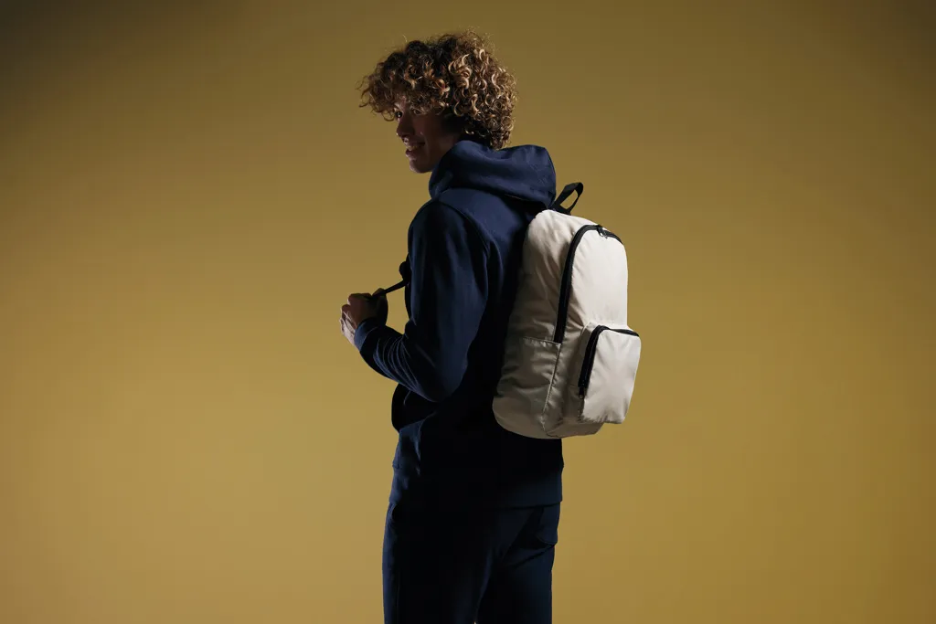 Dillon AWARE™ RPET faltbarer klassischer Rucksack, off white – Bild 9