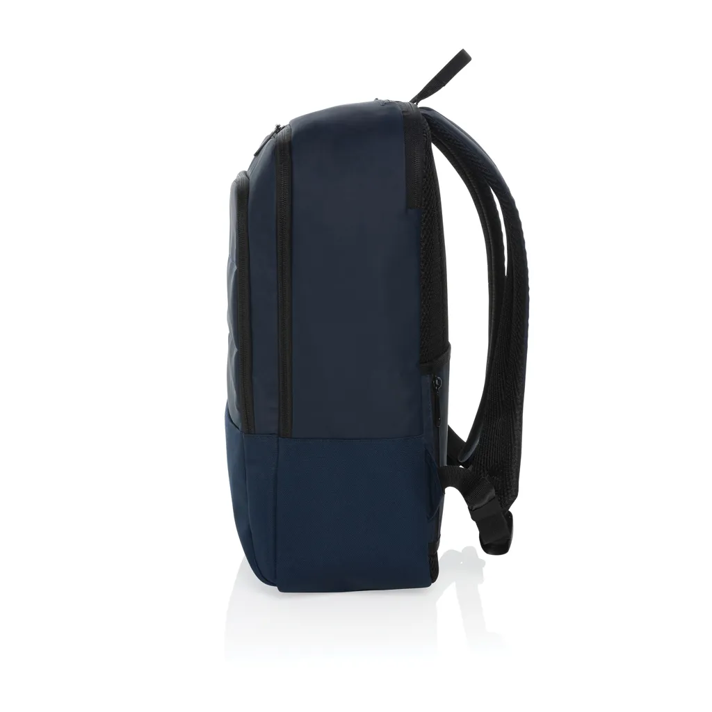 Armond AWARE™ RPET 15.6" Deluxe Laptop-Rucksack, navy blau – Bild 5