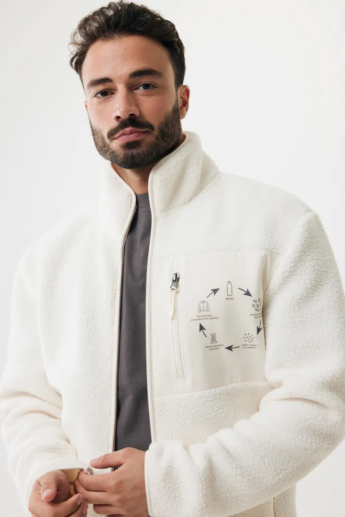 IQONIQ Diran Fleecejacke aus recyceltem Polyesterflor, neutral – Bild 4