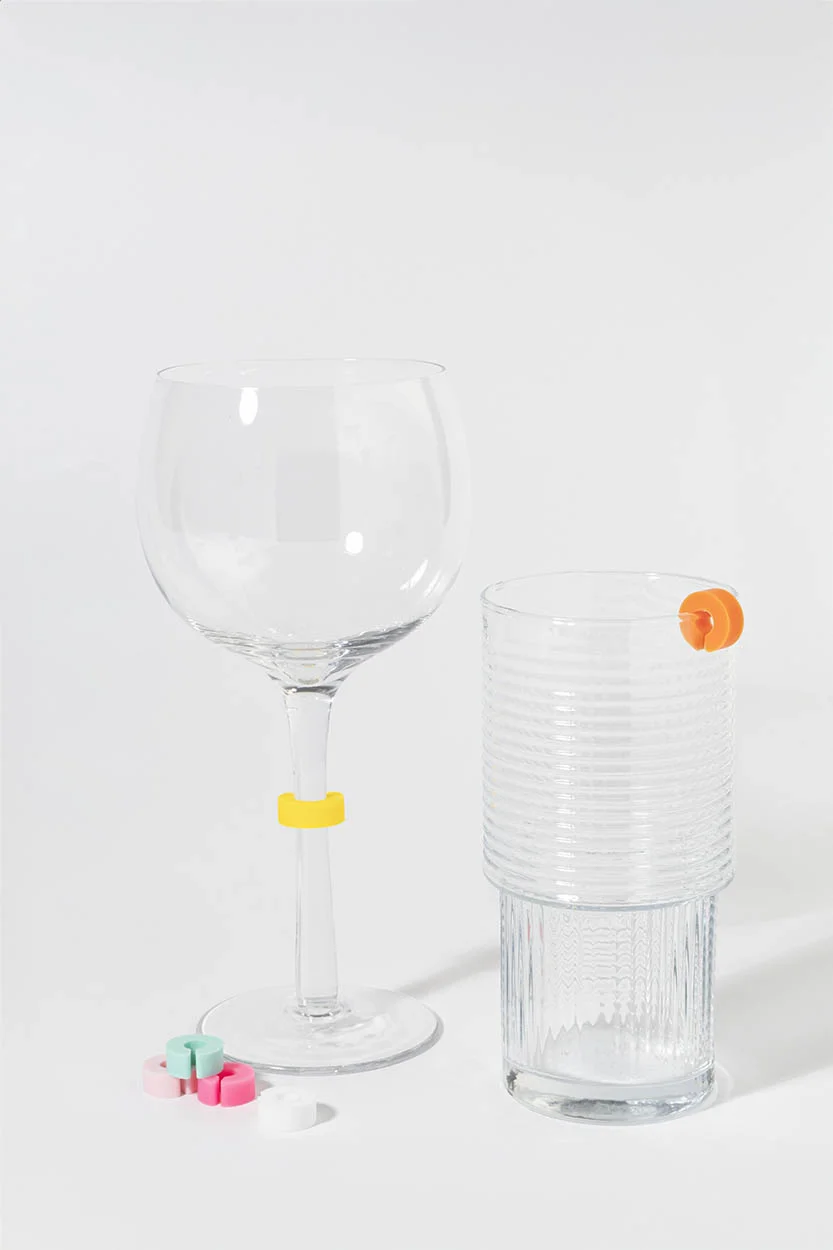 Glasmarkiererset Cupperty, weiß – Bild 4
