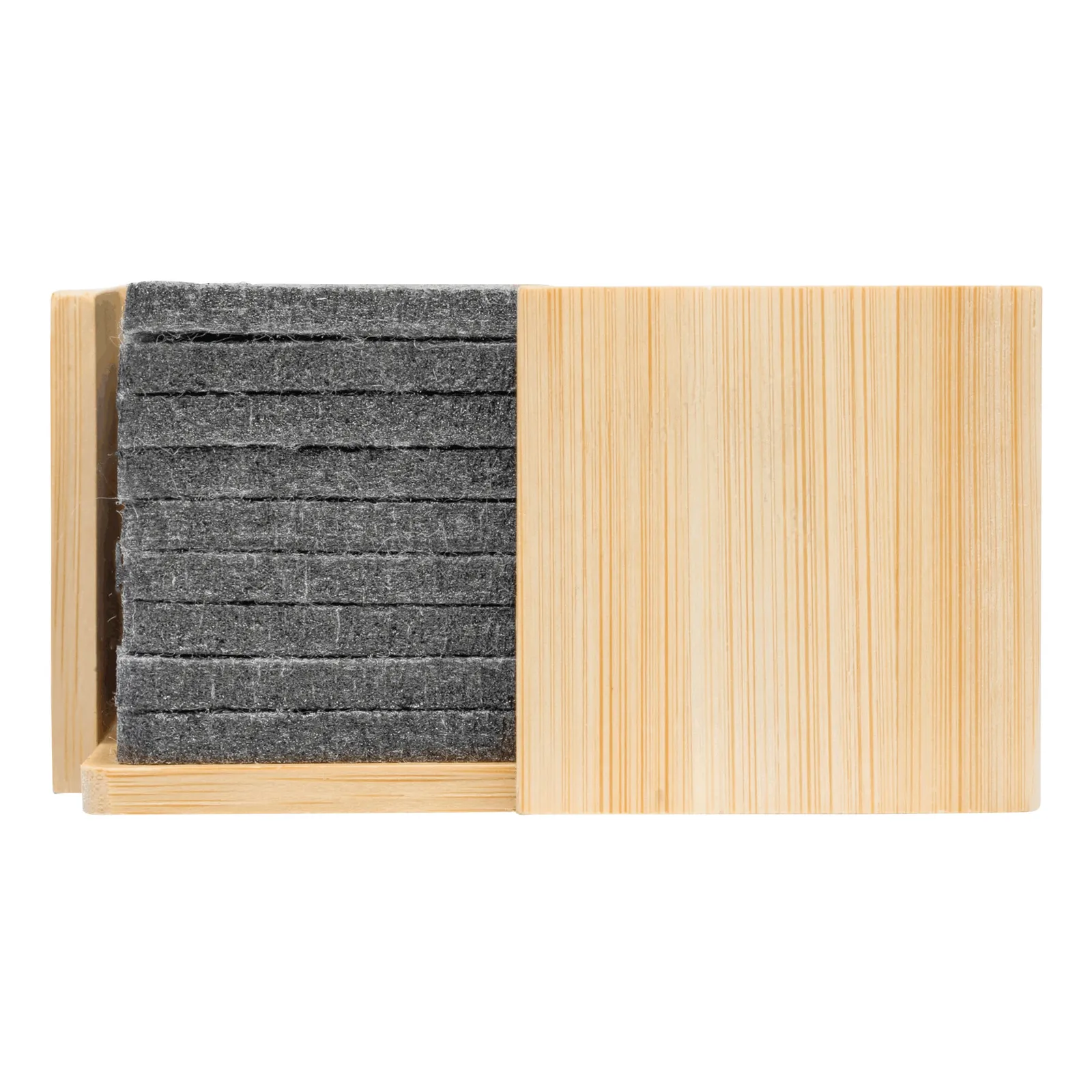 MECOZI BASE - Filzuntersetzer-Set braun, grau, braun, grau – Bild 2