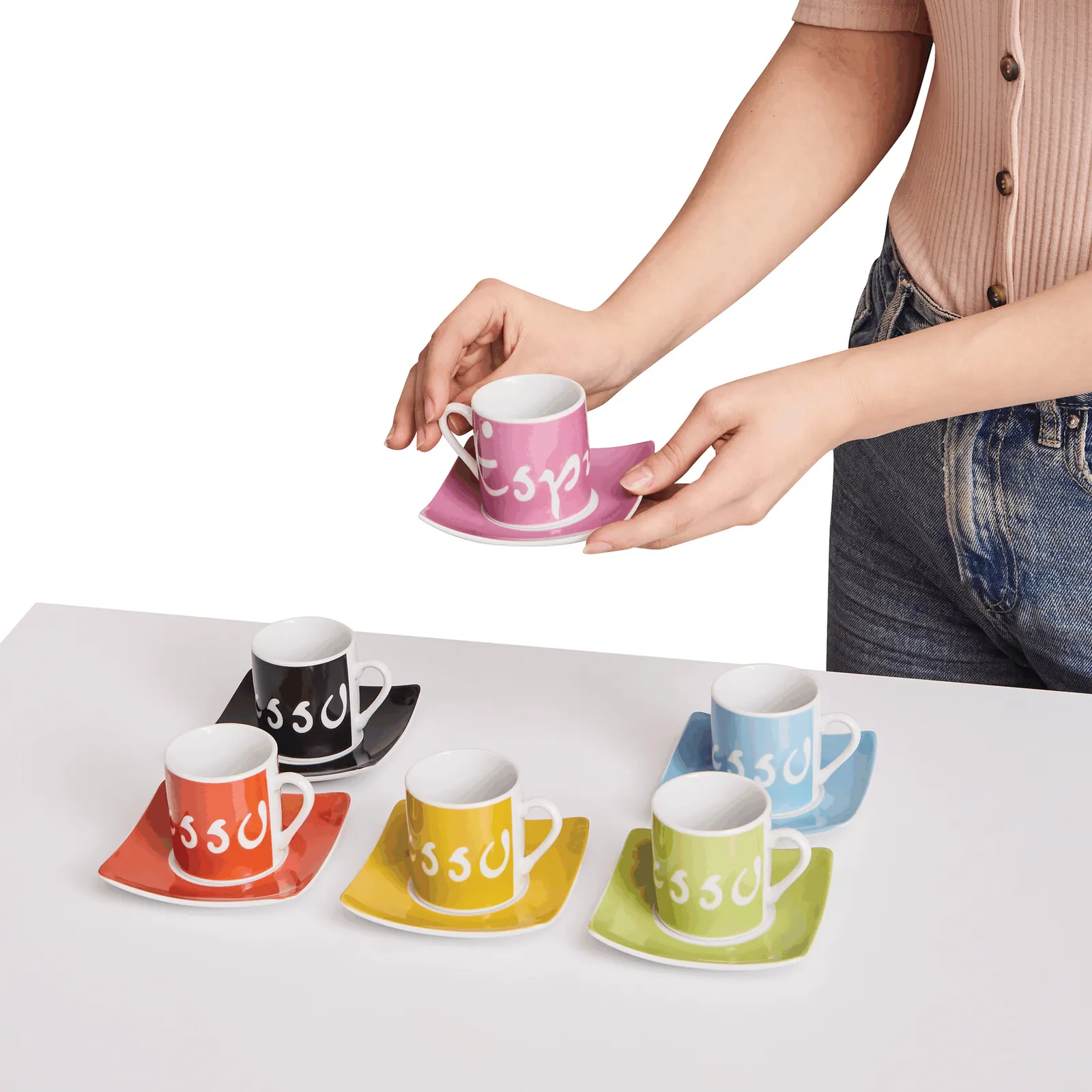LA DOLCE VITA - Espresso-Set bunt, bunt – Bild 6