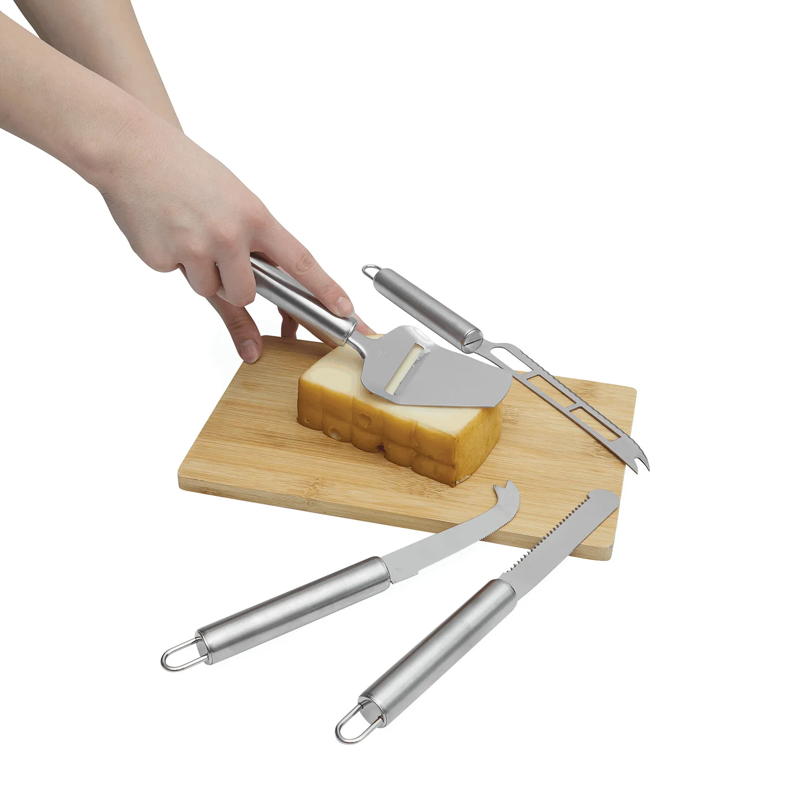 CHEESE - Käse-Messerset silber, silber – Bild 5