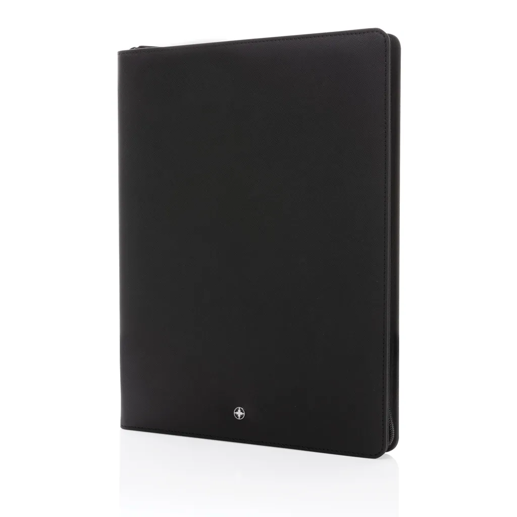 Swiss Peak Heritage RCS rPU A4 Portfolio mit Reißverschluss, schwarz – Bild 4