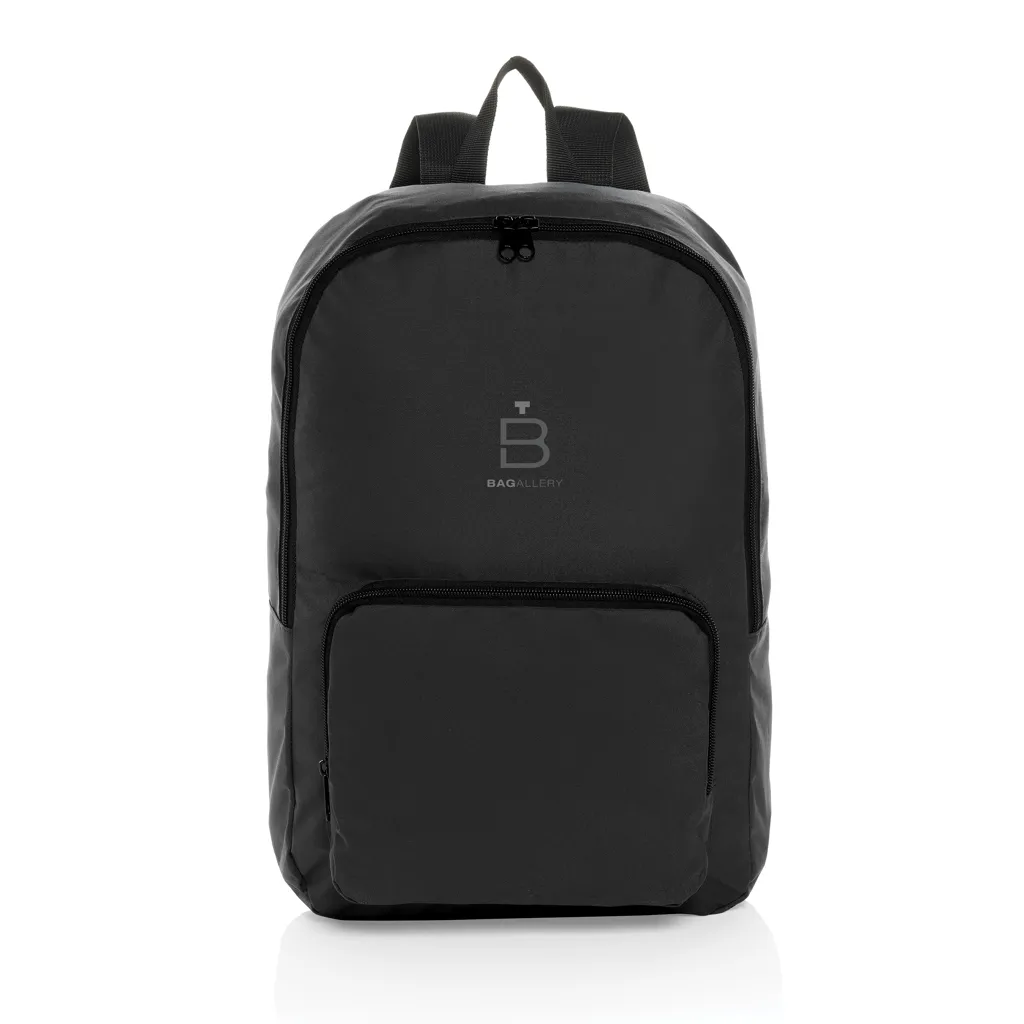 Dillon AWARE™ RPET faltbarer klassischer Rucksack, schwarz – Bild 8