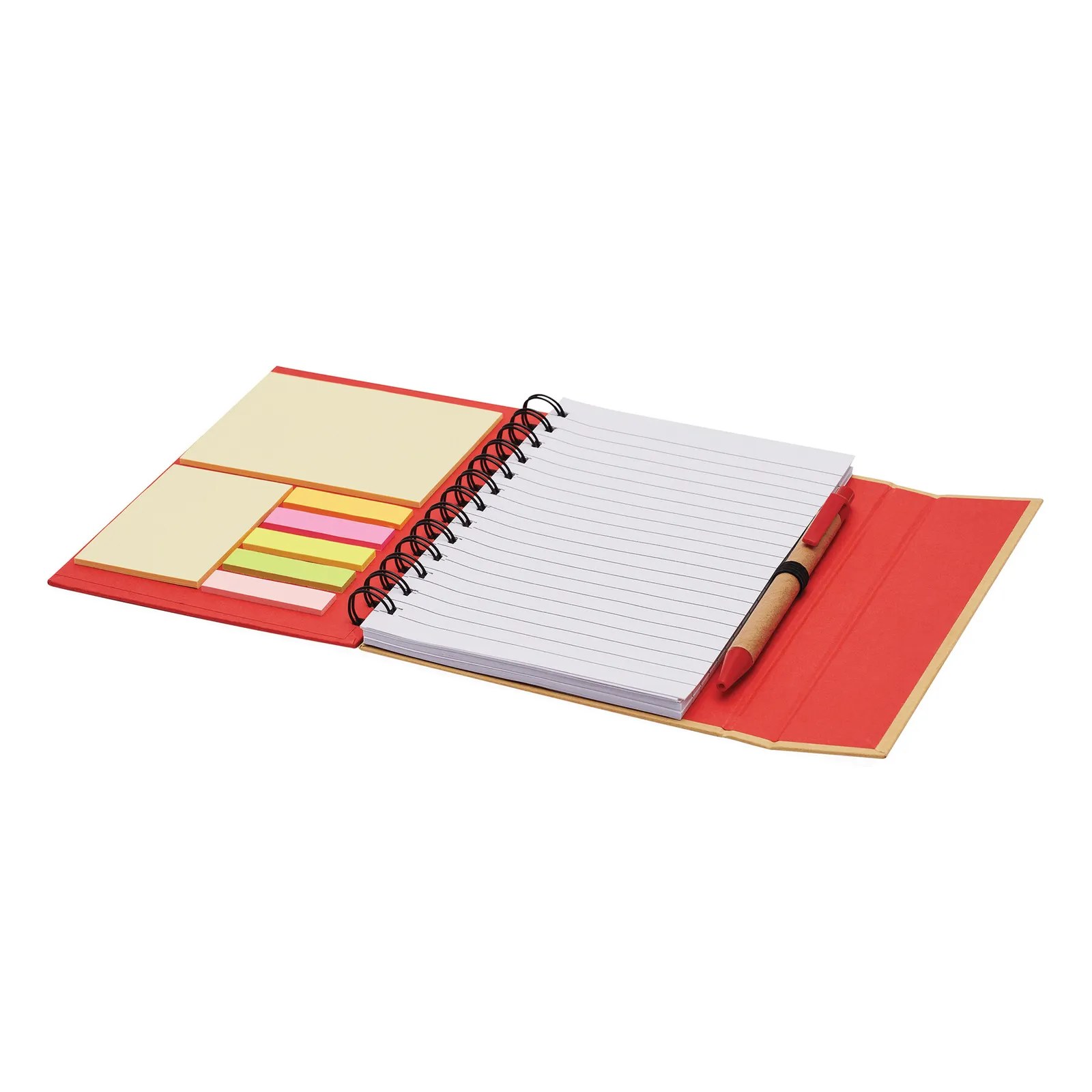 MAGNY - Notizbuch, natur, rot – Bild 2