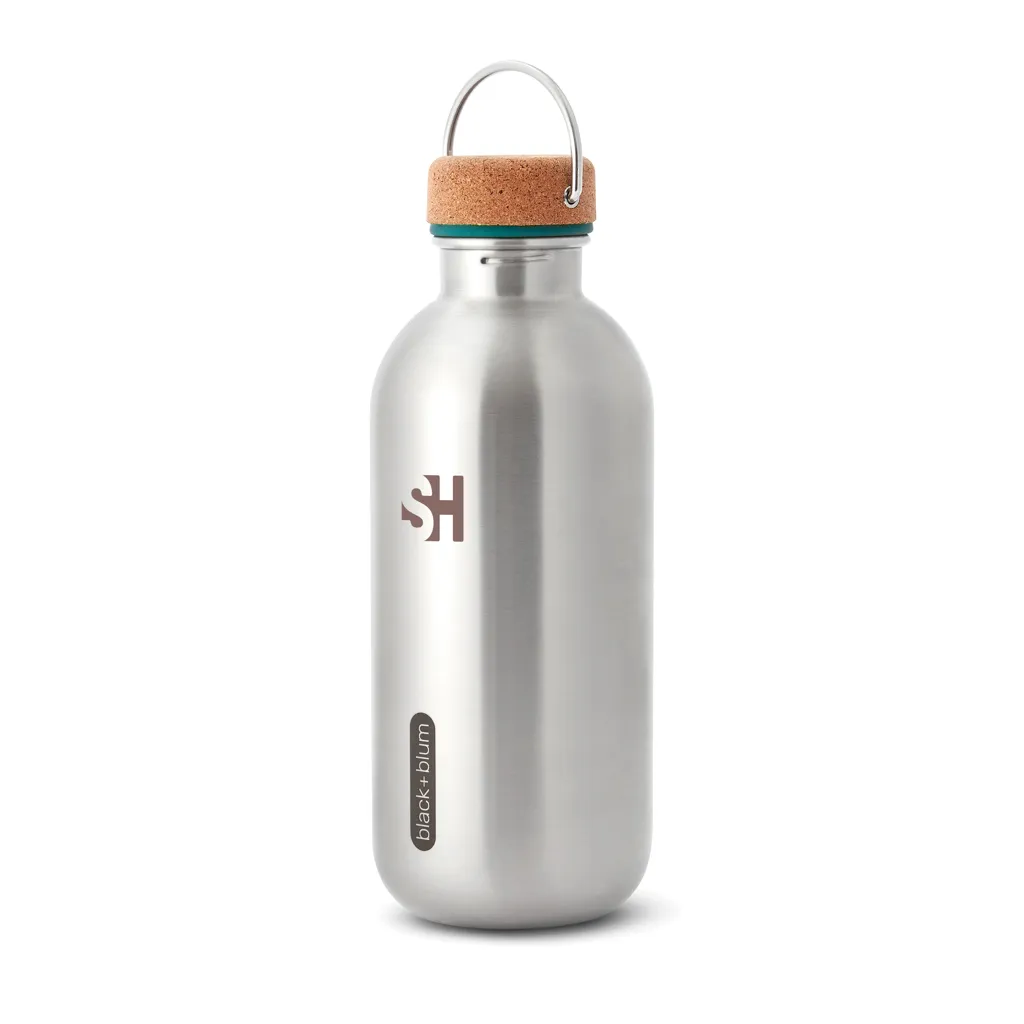 Black+Blum Stahl-Wasserflasche 600ml, turkis – Bild 5