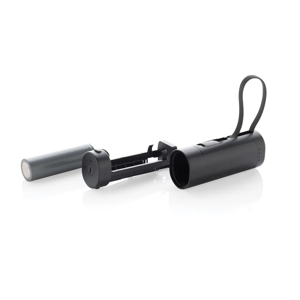 CycleCell 5000mah Powerbank mit herausnehmbarer Batterie, schwarz – Bild 4