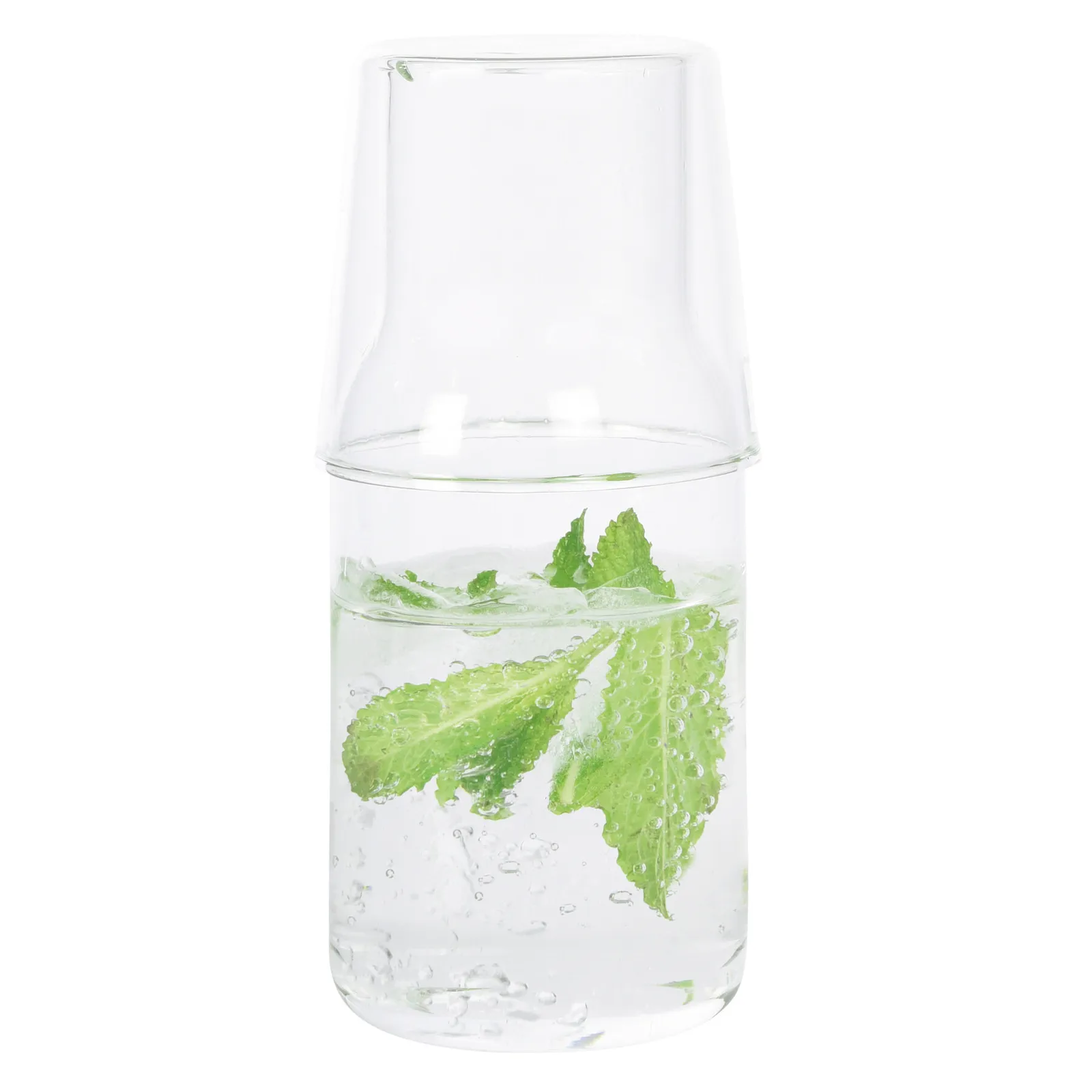 CALMY - Glaskaraffe mit Trinkglas transparent, transparent – Bild 5