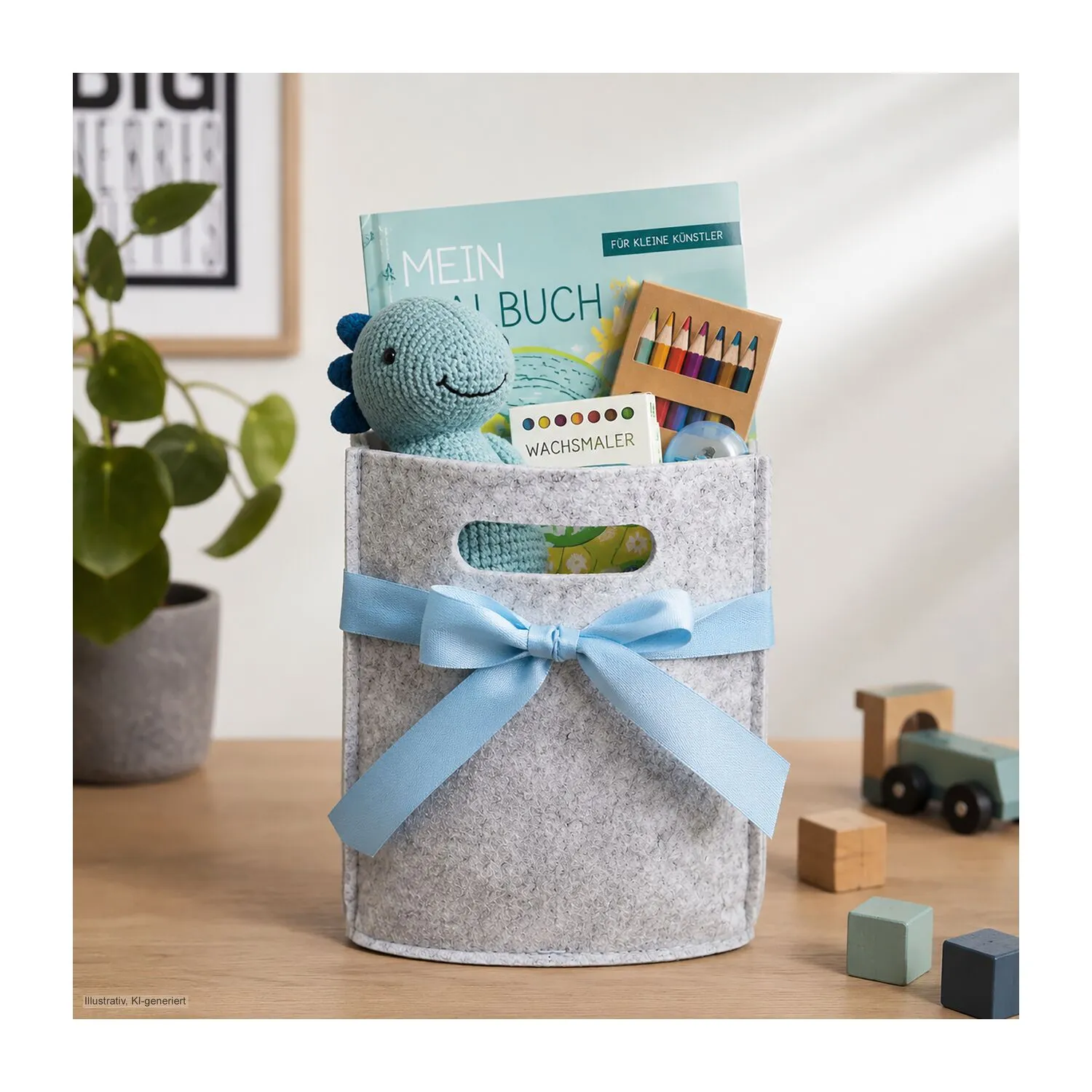 ROMINOX® Vegane Filztüte // Piccolo, grau – Bild 2