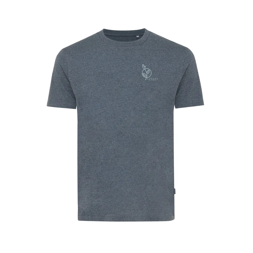 IQONIQ Manuel ungefärbtes T-Shirt aus recycelter Baumwolle, heather navy – Bild 6