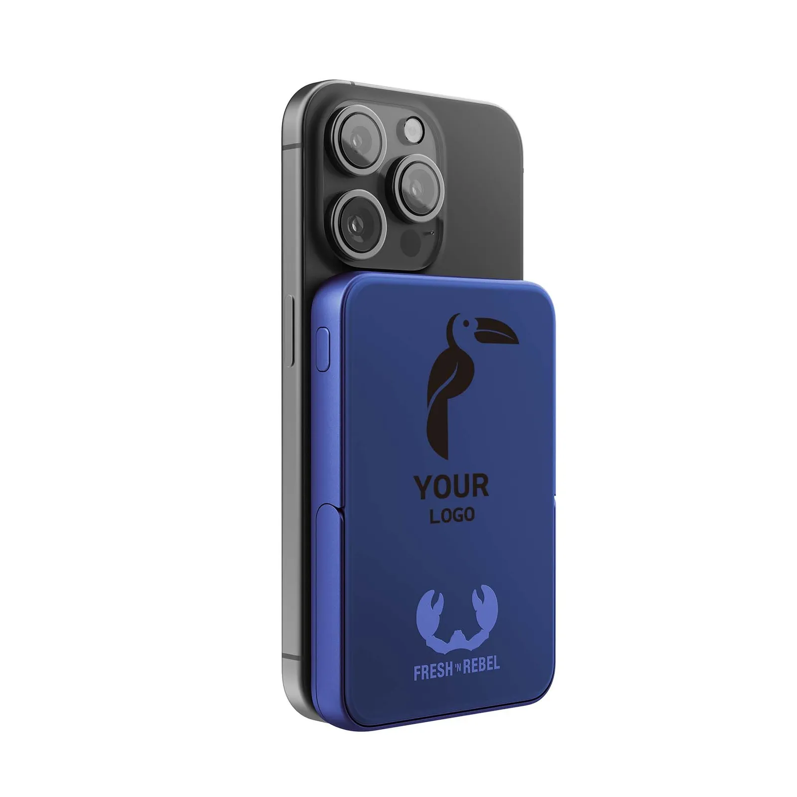 Fresh 'n Rebel Magnetische kabellose Powerbank 5000 mAh, Reinblau – Bild 9
